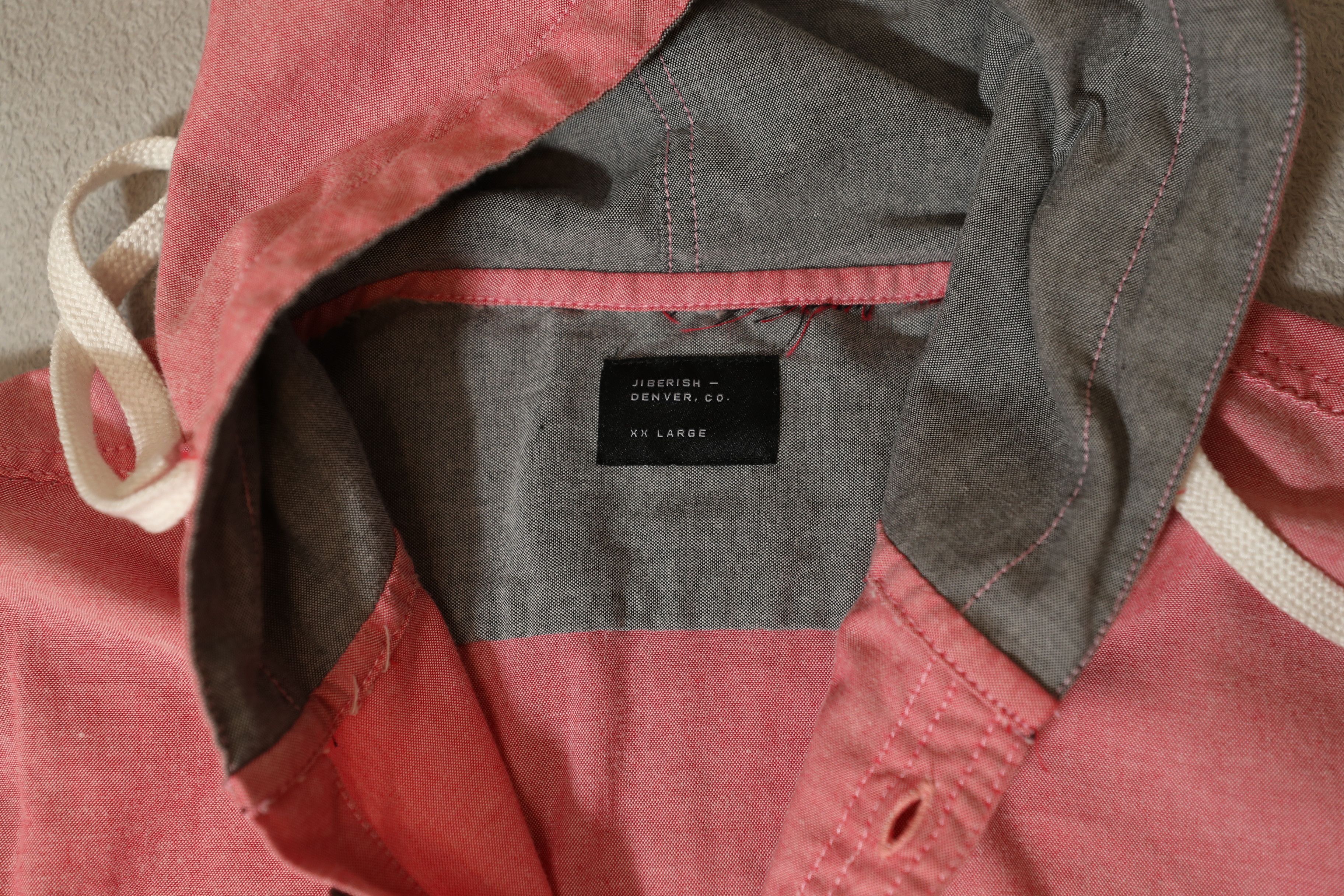 Jiberish Jiberish Pink Hooded Button Up (XXL) Size US XXL / EU 58 / 5 - 10 Thumbnail