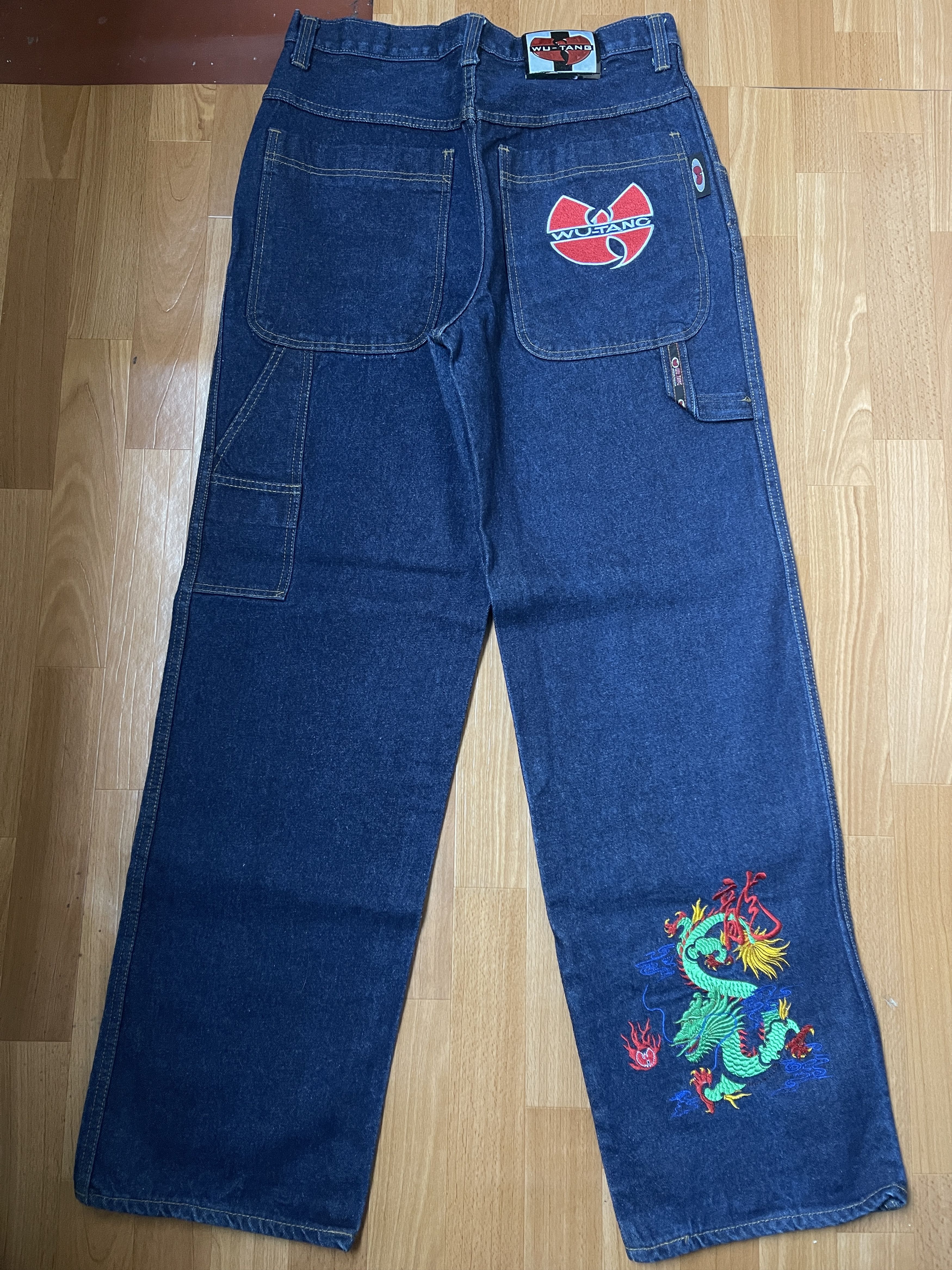 Wu-Tang Clan Wu Wear jeans, baggy vintage Wu-Tang Clan 90s hip hop Y2K 34 Size US 34 / EU 50 - 6 Thumbnail