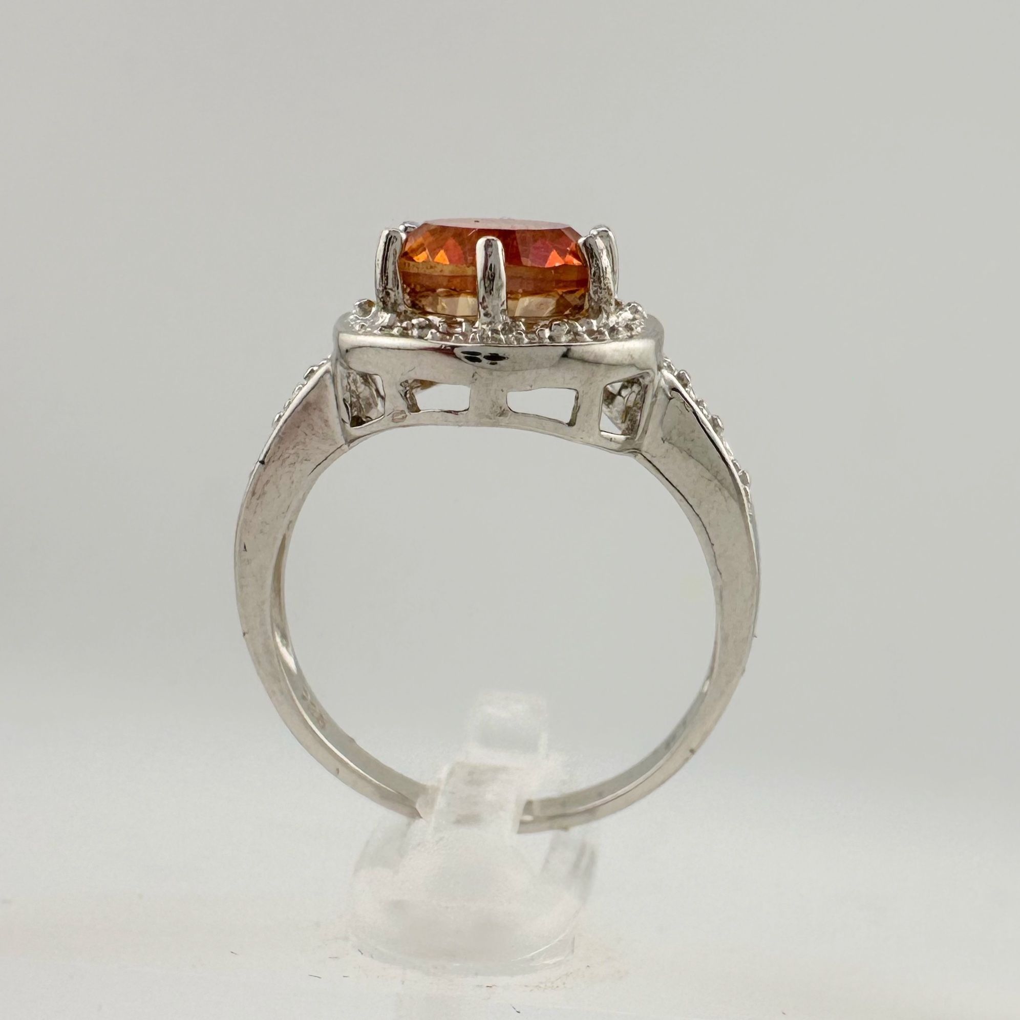 Other Beautiful 2.11 Carat Golden Citrine Ring with Small Diamond Size ONE SIZE - 2 Thumbnail