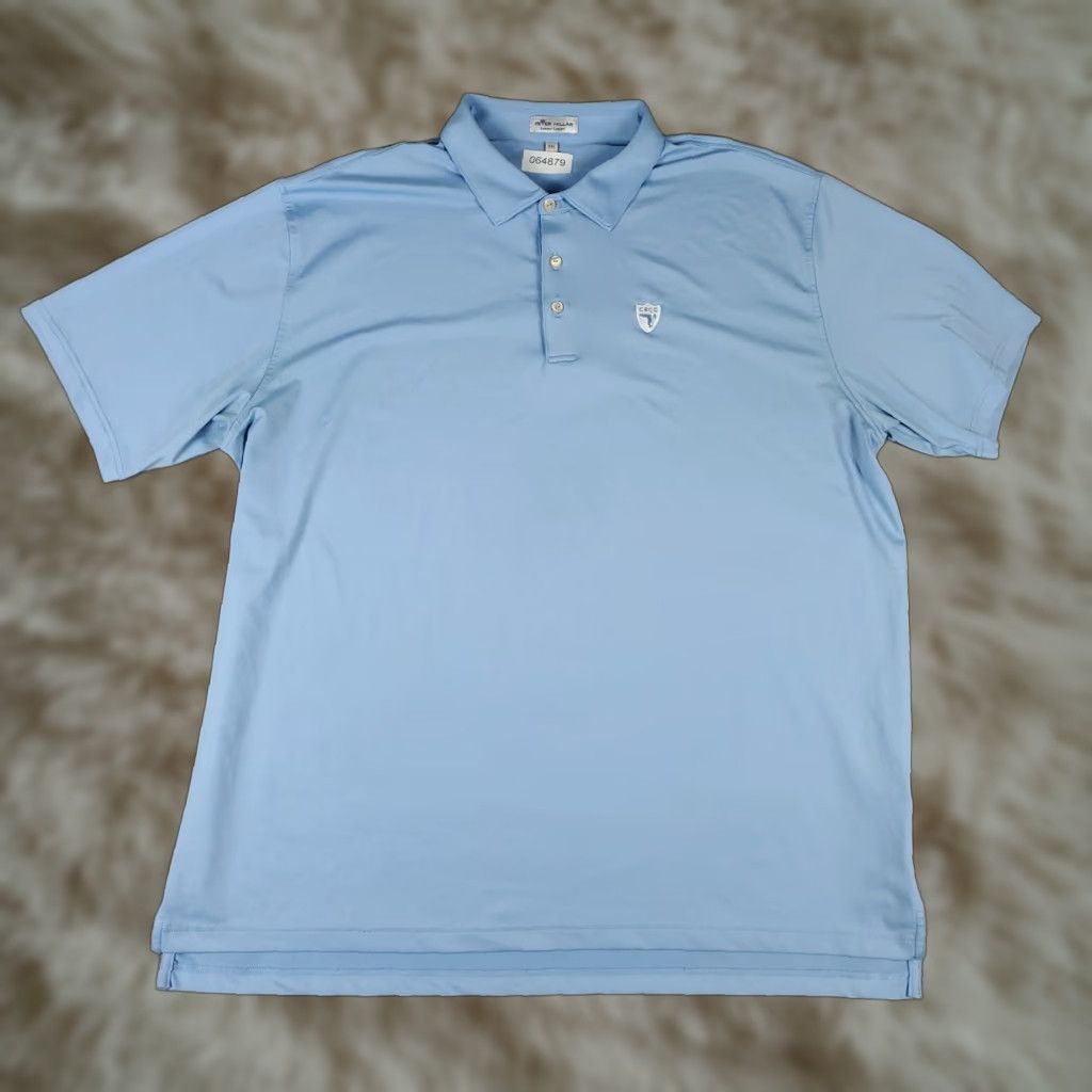 Peter Millar Peter Millar Polo Shirt Mens 2XL Light Blue Golf Summer Comfort Stained Polo Shirt Mens 2XL Blue Polo Shirt Mens 2XL Golf Summer Comfort Stained Size US XXL / EU 58 / 5 - 1 Thumbnail
