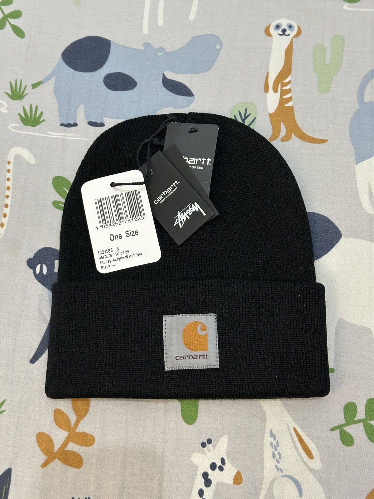 Stussy STUSSY X CARHARTT WIP BEANIE HAT TEAL | Grailed