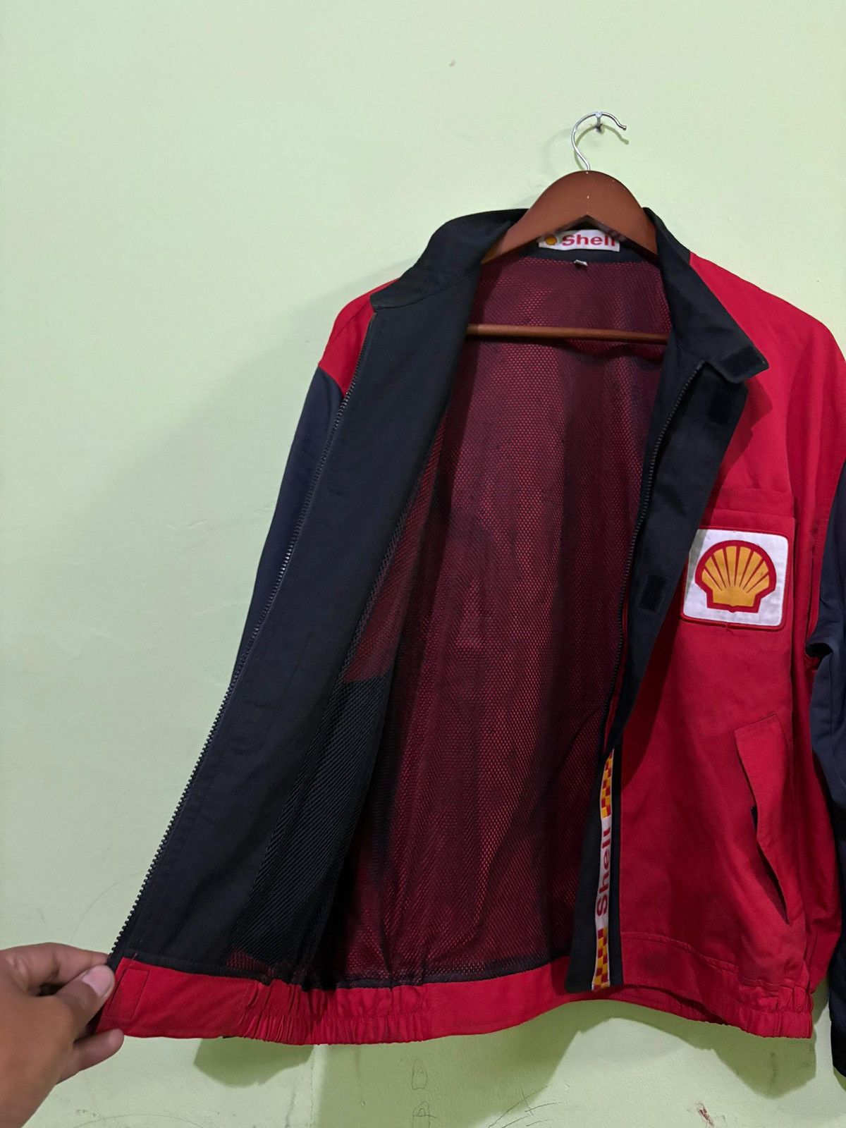Vintage Vintage 90's Shell Jacket Retro Design Racing flue Ferrari Size US L / EU 52-54 / 3 - 4 Thumbnail