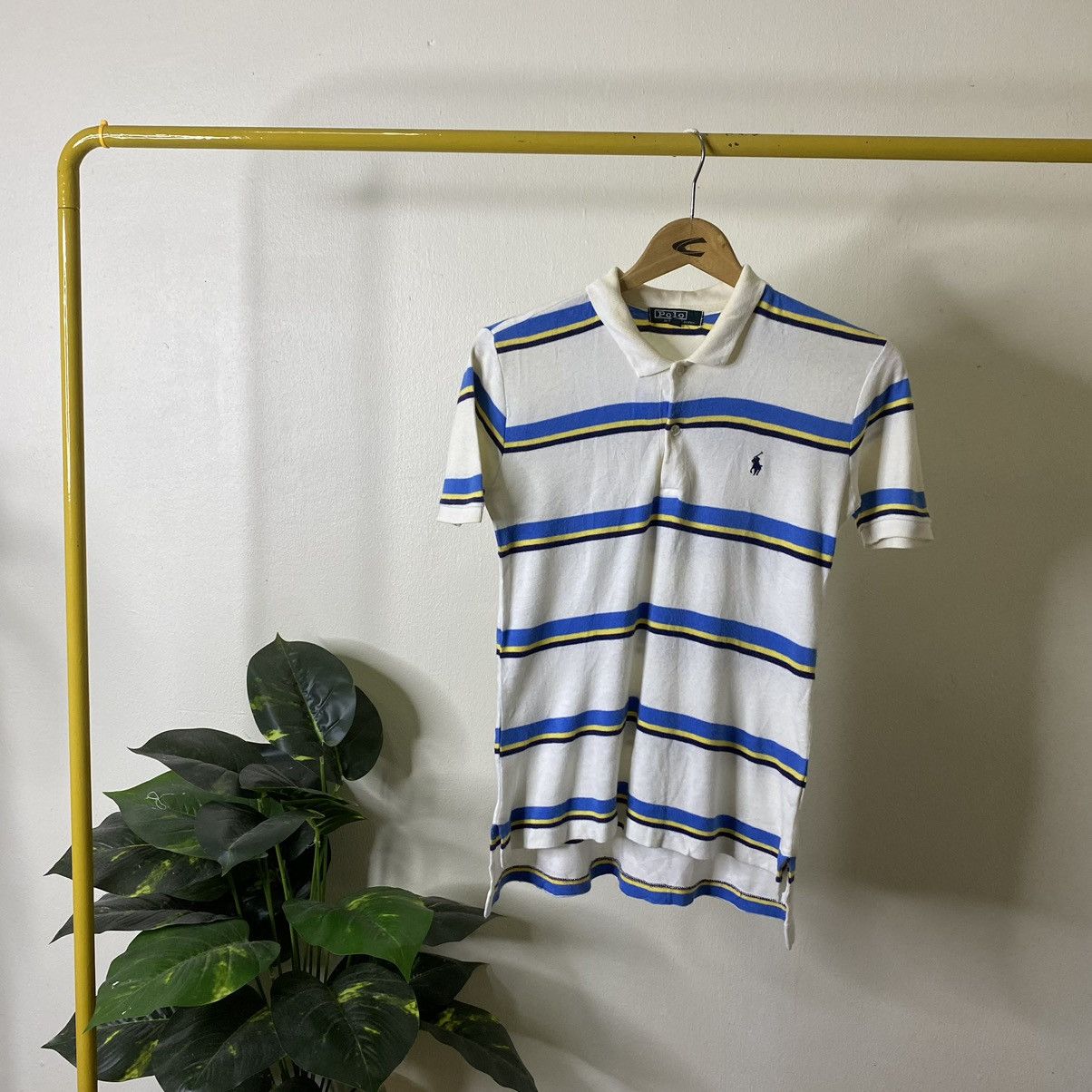 Polo Ralph Lauren Vintage Polo Ralph Lauren Stripes Polo Tee Size US XS / EU 42 / 0 - 1 Thumbnail