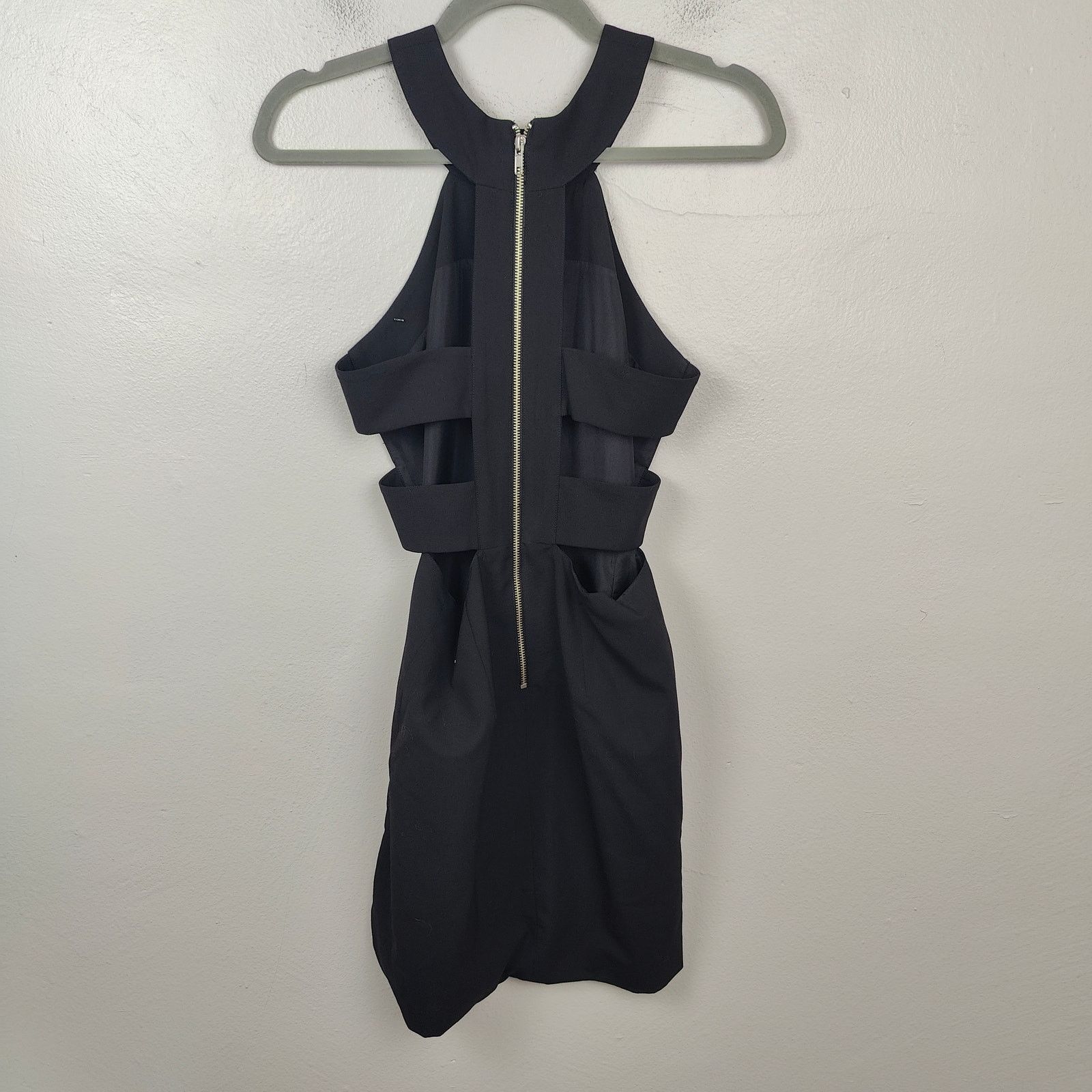 Other Nomia Cut Out Dress Womens 2 Black Sleeveless Mini Y2K Size XS / US 0-2 / IT 36-38 - 4 Thumbnail