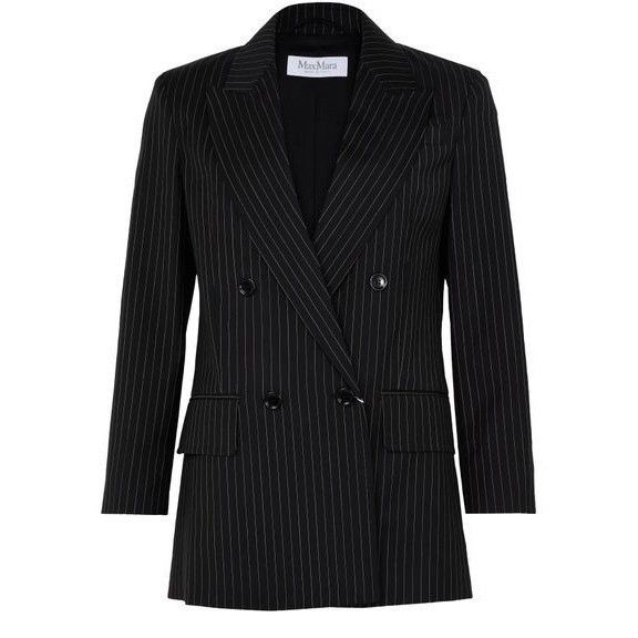 MAX MARA Mattia Black Wool Blazer New & Authentic (Women's s