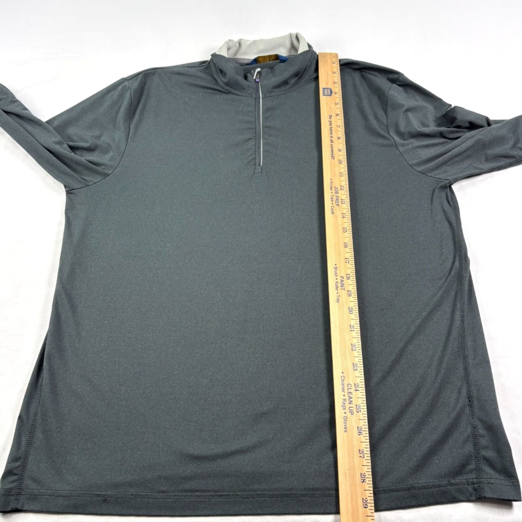 Polo Ralph Lauren Vintage Polo Ralph Lauren Golf Sweatshirt Mens L Gray 1/4 Zip Pullover Stretch Logo Mock Neck Long Sleeve Solid Pattern Golf Size US L / EU 52-54 / 3 - 6 Thumbnail
