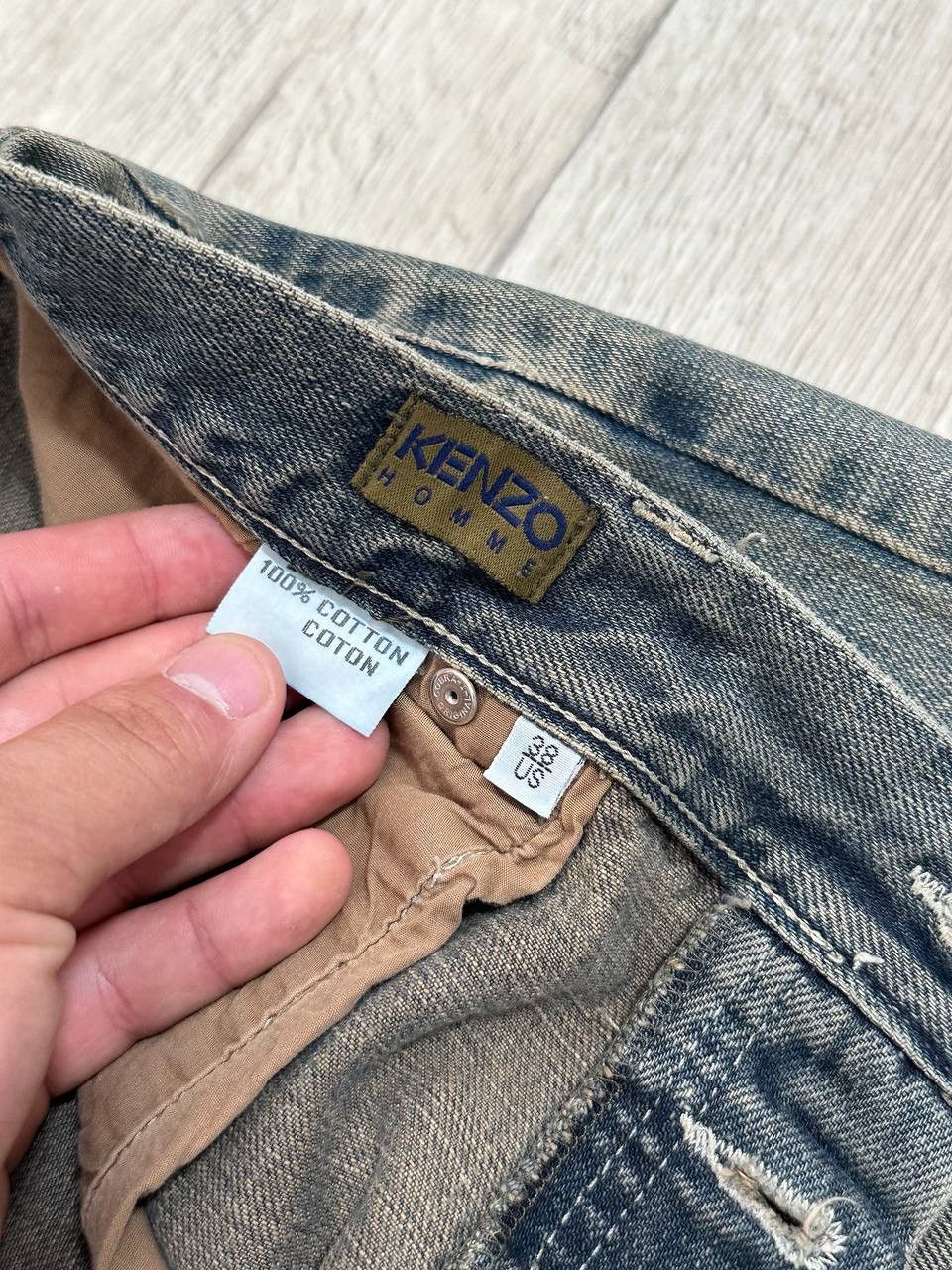 Kenzo Archive Kenzo Homme Mud Wash Tinted Denim Straight Pants W34 Size US 38 / EU 54 - 10 Thumbnail