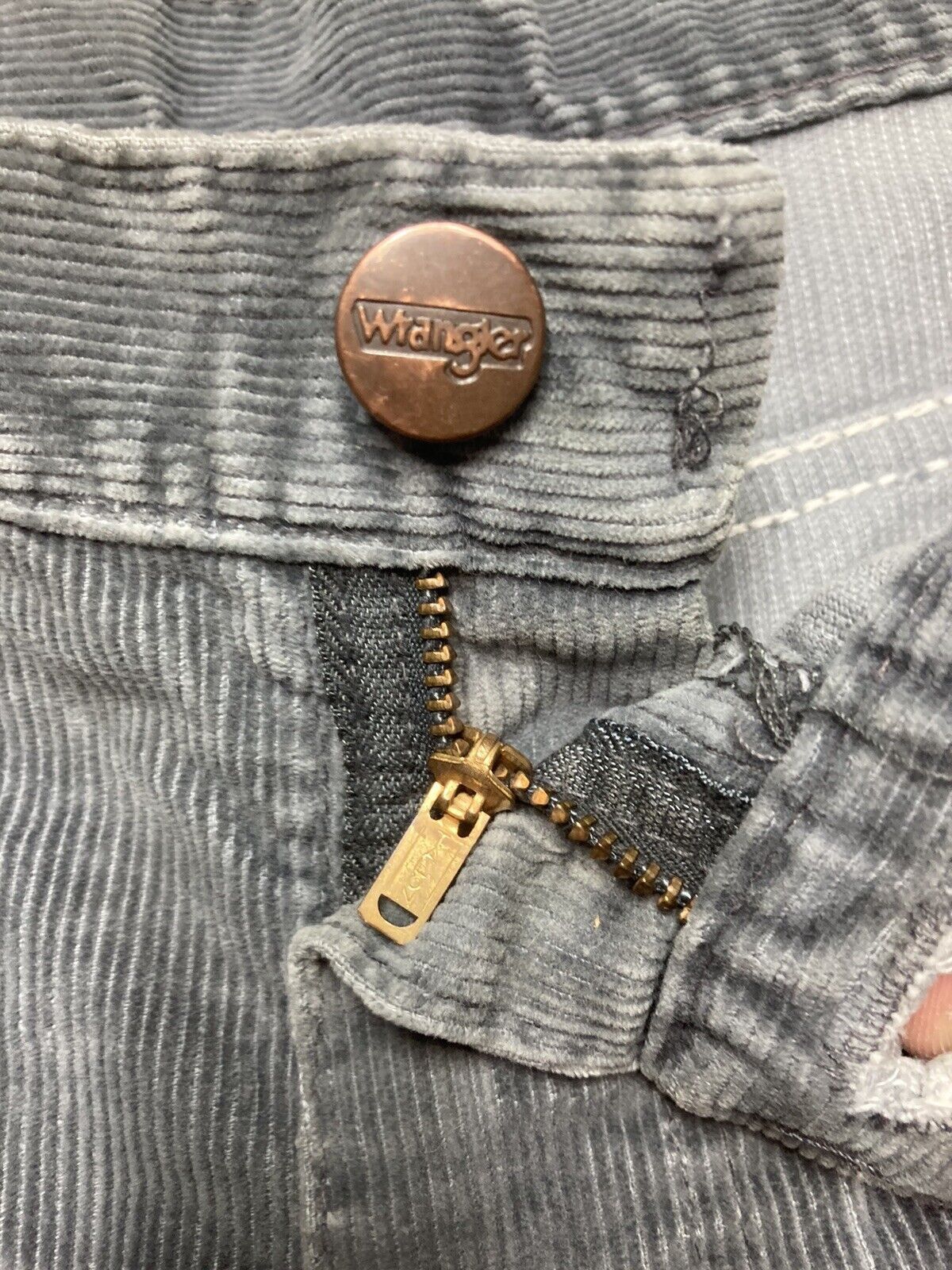 Vintage × Wrangler 70s wrangler corduroy pants flare bell bottoms hippie 31x34 Size 31" - 8 Thumbnail