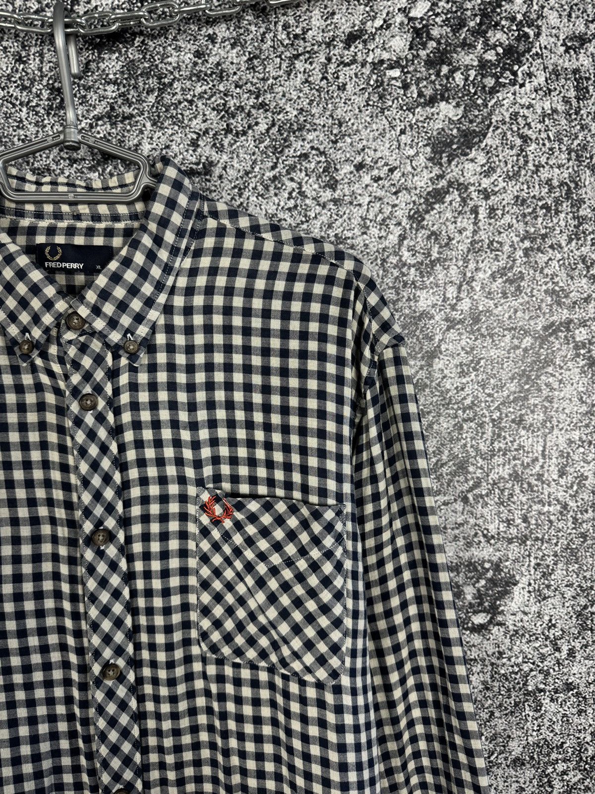 Fred Perry Fred Perry Long Sleeve Plaid Shirt Button Up Vintage Sz XL Size US XL / EU 56 / 4 - 2 Thumbnail