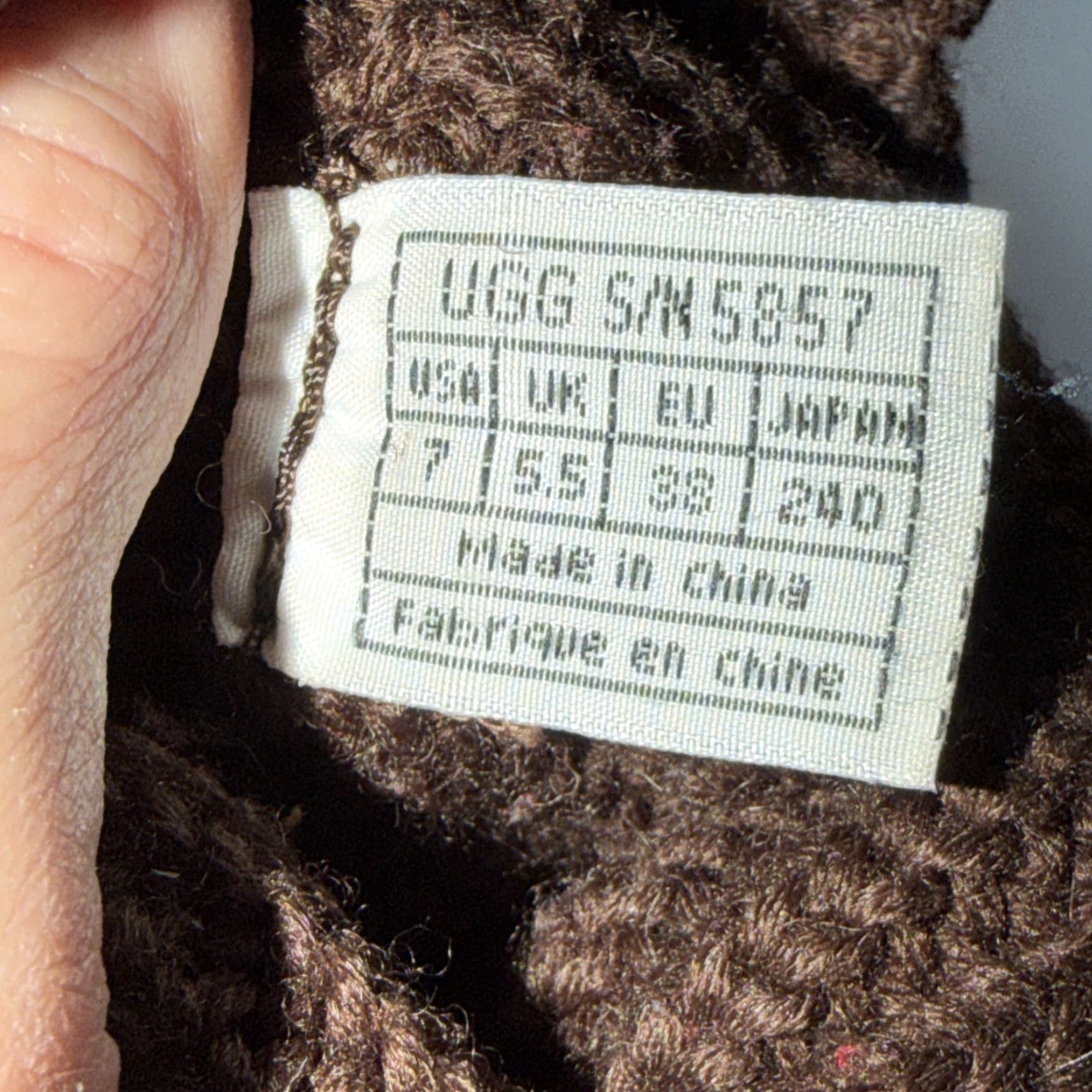 Ugg UGG Australia Brown Crochet Knit Tall Boot Womens Sz 7 Mid-Calf Sheepskin Lined Pull On Classic Boots Size M / US 6-8 / IT 42-44 - 3 Thumbnail