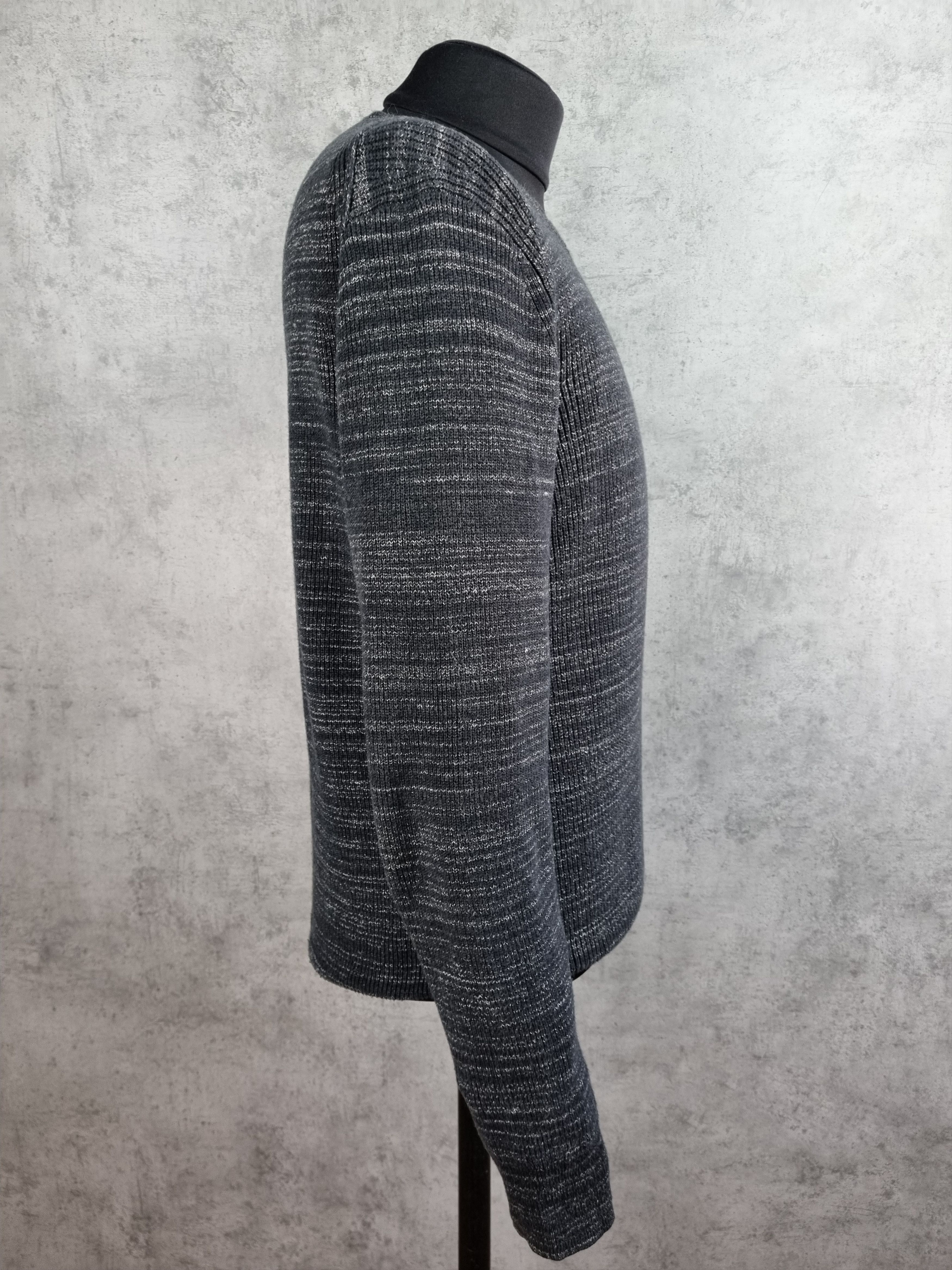 Allsaints Allsaints Rydal Crew Ridge Jumper Light Striped Knit Sweater Size US L / EU 52-54 / 3 - 13 Thumbnail