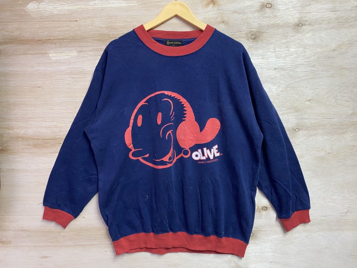 Gianni Valentino Vintage Olive x gianni valentino big logo sweatshirt Size US XL / EU 56 / 4 - 1 Thumbnail