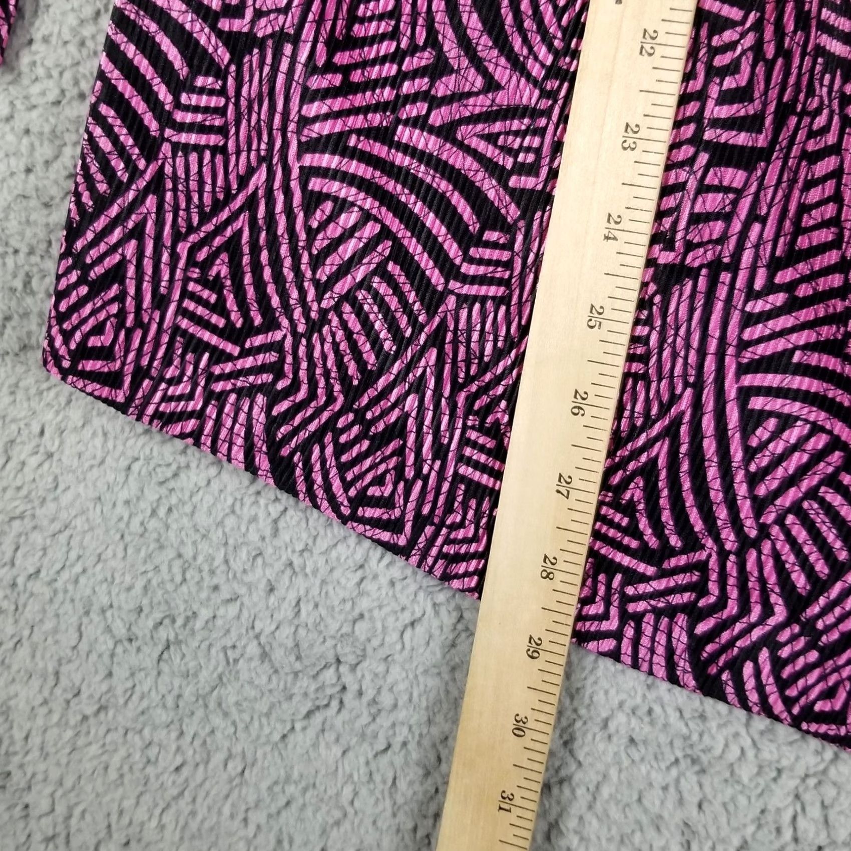Vintage Maggie Barnes Catherines Jacket Cardigan Geometric Aztec Pink Knit 14-16 Womens Sleeve Long Open Stretch Size XL / US 12-14 / IT 48-50 - 5 Thumbnail