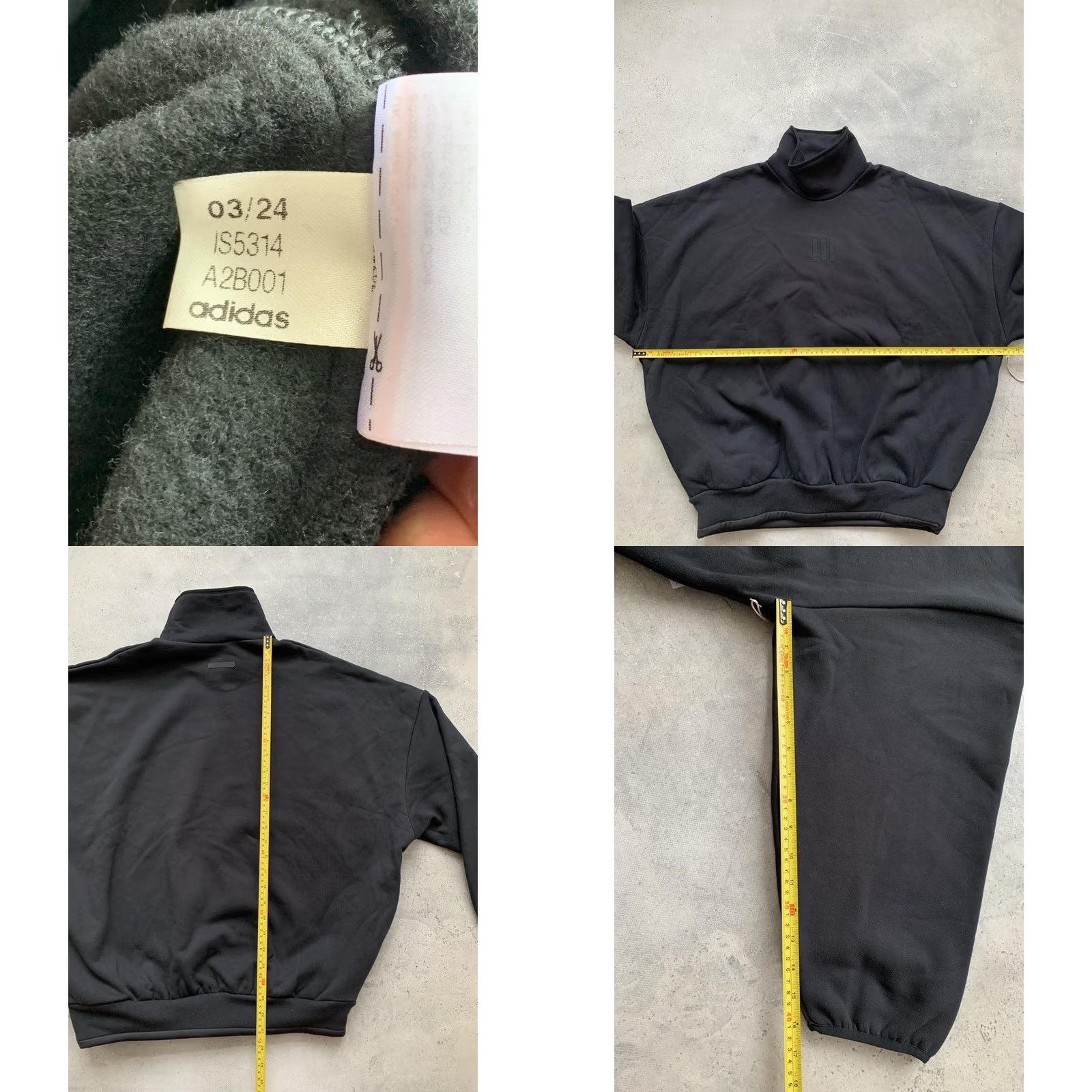 Fear of God ADIDAS ATHLETICS FEAR OF GOD SWEATSHIRT Crew Neck Black S Mens Size US S / EU 44-46 / 1 - 8 Thumbnail