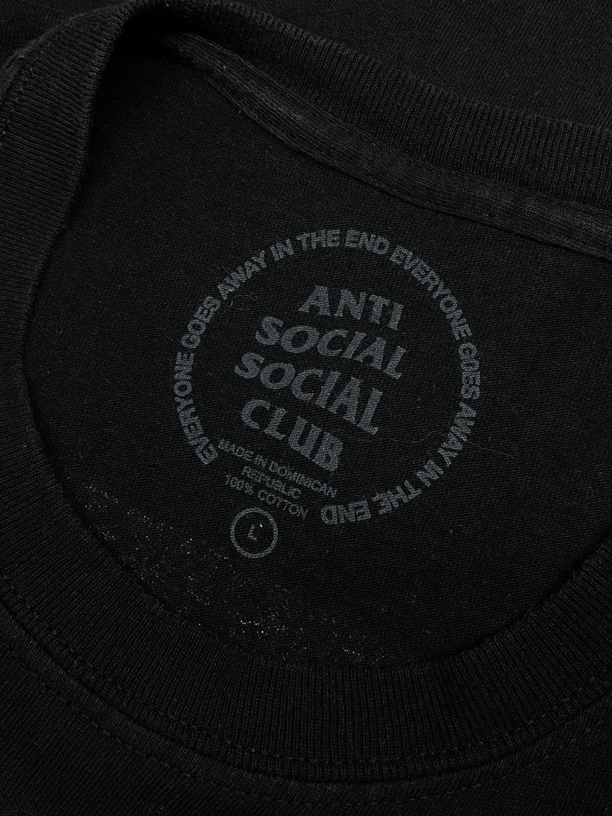 Anti Social Social Club 🔥 ASSC LAST TIME TEE Y2K STREETWEAR SADBOY VIBES Size US L / EU 52-54 / 3 - 9 Thumbnail