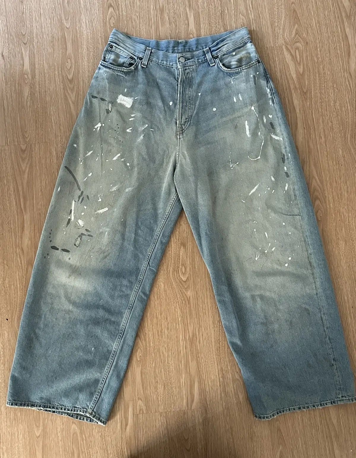 Acne Studios × Luxury × Streetwear Super Baggy Jeans (size
