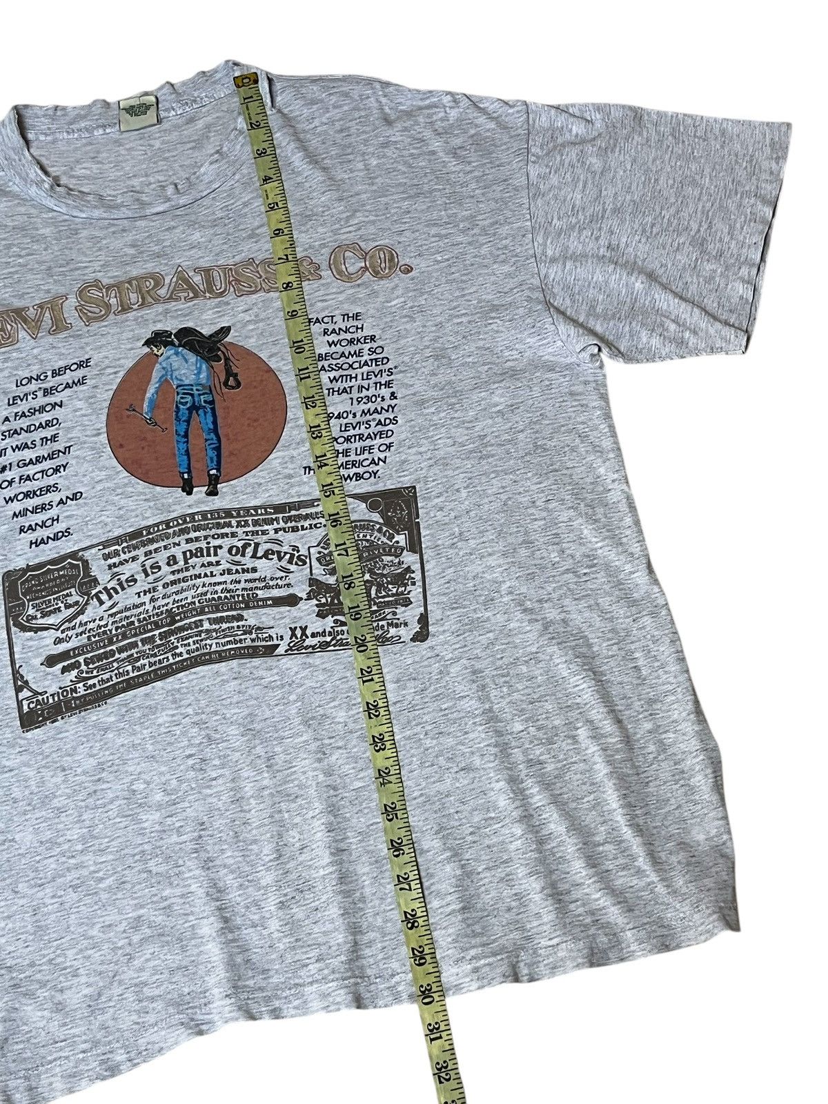 Levi's Vintage Clothing RIP🔥VINTAGE 80s LEVI STRAUSS SADDLE MAN 1987 TEE SHIRT Size US XL / EU 56 / 4 - 10 Thumbnail