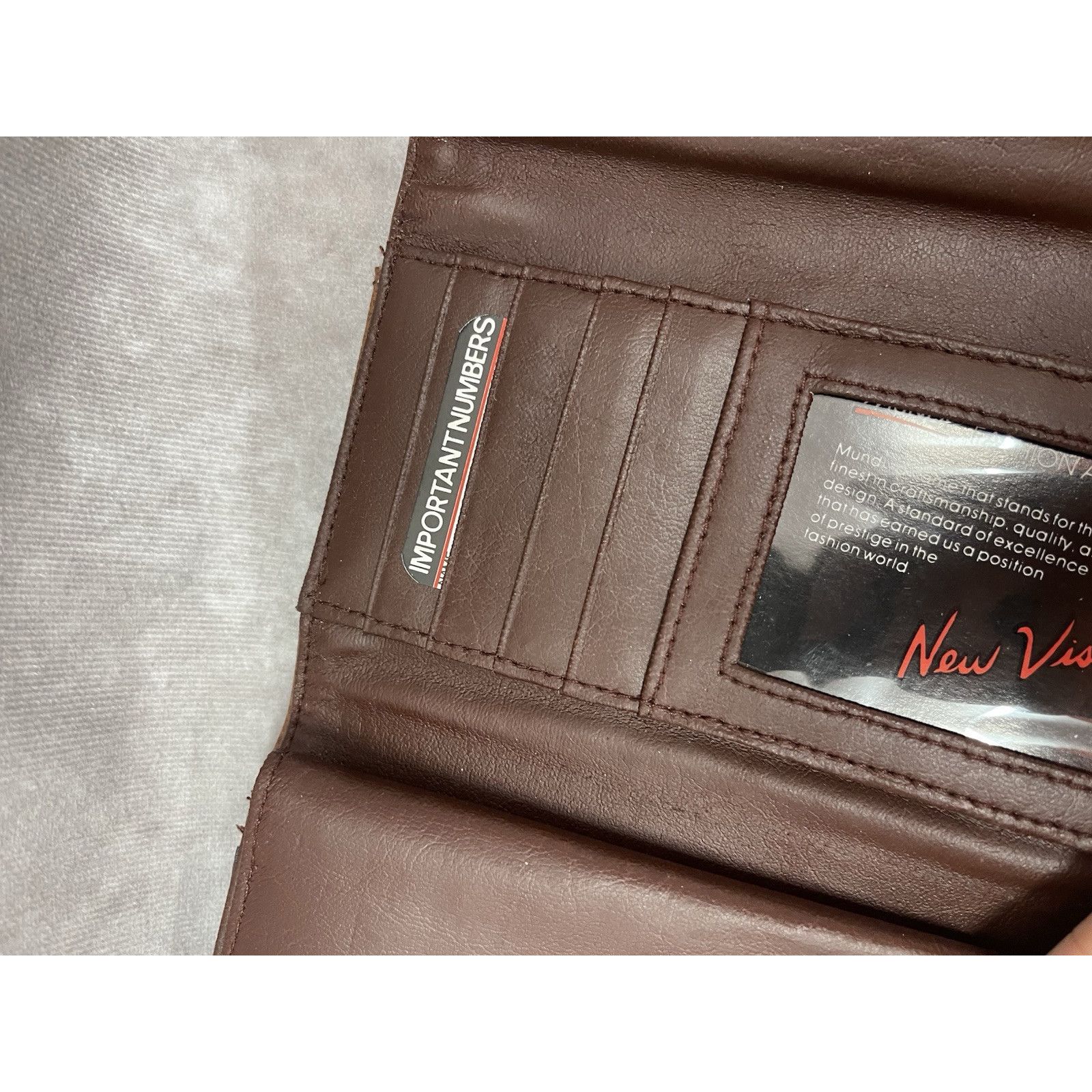 Other Mundi My Big Fat Womens Organizer Checkbook & Key Brown Leat Size ONE SIZE - 4 Thumbnail
