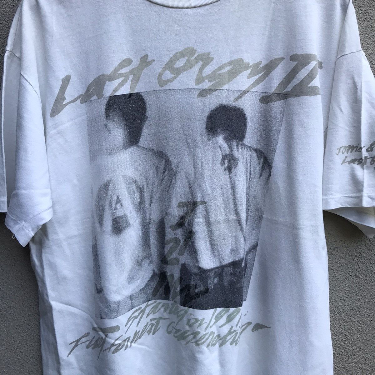Jun Takahashi Vintage rare 90s LAST ORGY 2 photo tee Size US L / EU 52-54 / 3 - 4 Thumbnail