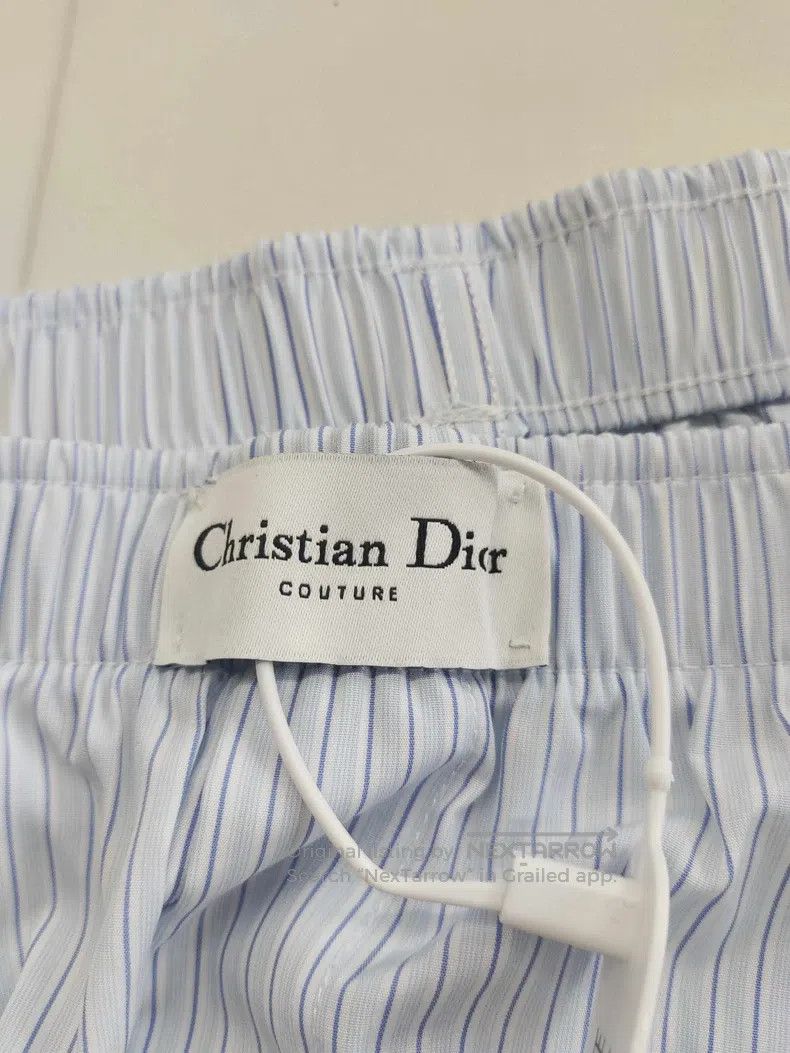 Dior Dior SizeXXL Blue and white vertical striped shorts Size US 37 - 3 Thumbnail