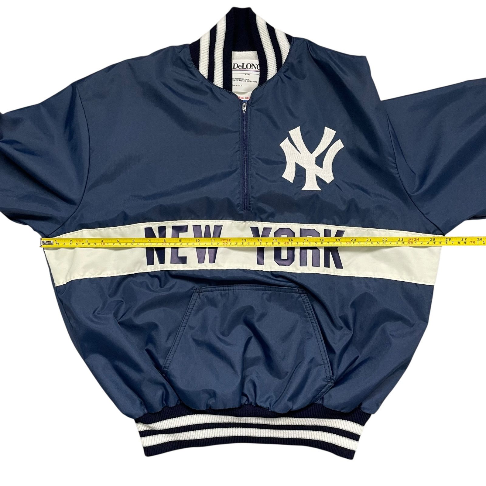 MLB VTG 80s 90s NEW YORK YANKEES DELONG PULLOVER JACKET L Size US L / EU 52-54 / 3 - 9 Thumbnail