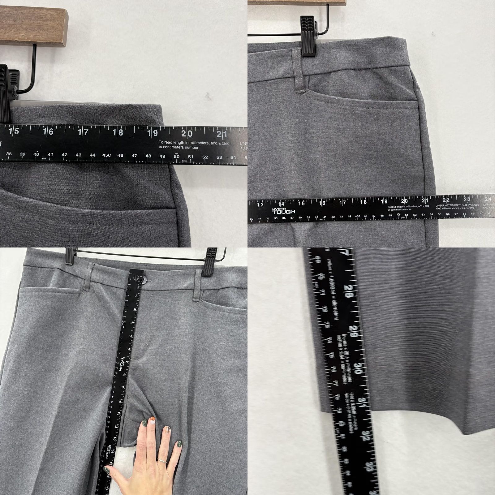 Vintage Christopher & Banks Pants Womens 16 Gray Dress Pants Straight Leg Size 38" / US 16 / IT 52 - 8 Thumbnail
