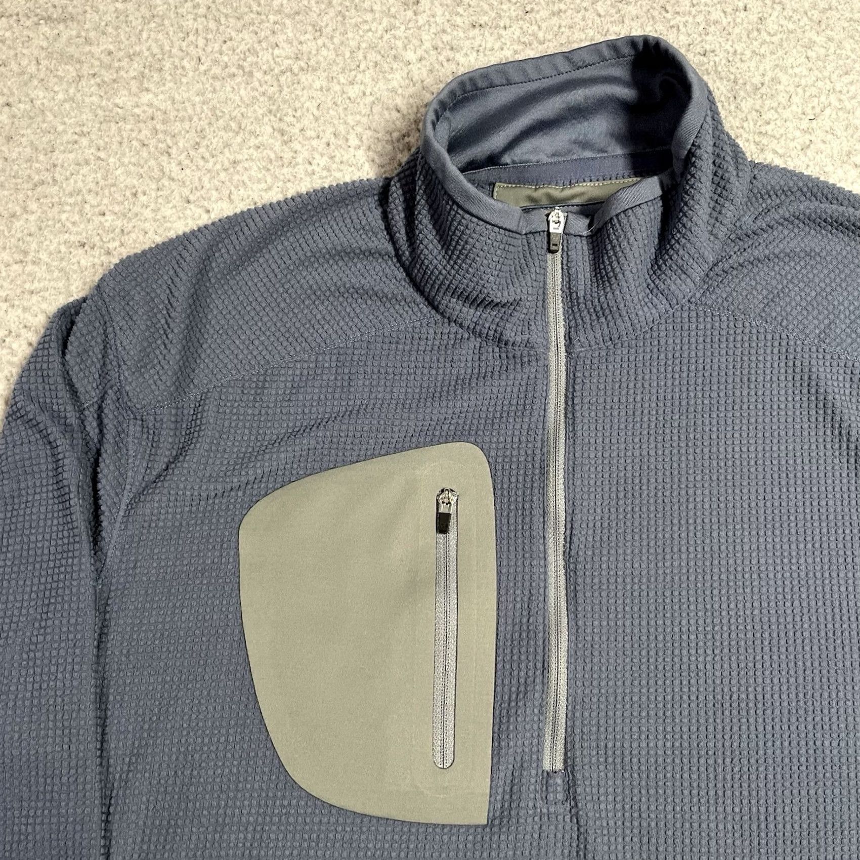 Vintage Straight Down 1/4 Zip Pullover Men L Performance Golf Firestone Club Waffle Knit Shirt Size US L / EU 52-54 / 3 - 3 Thumbnail