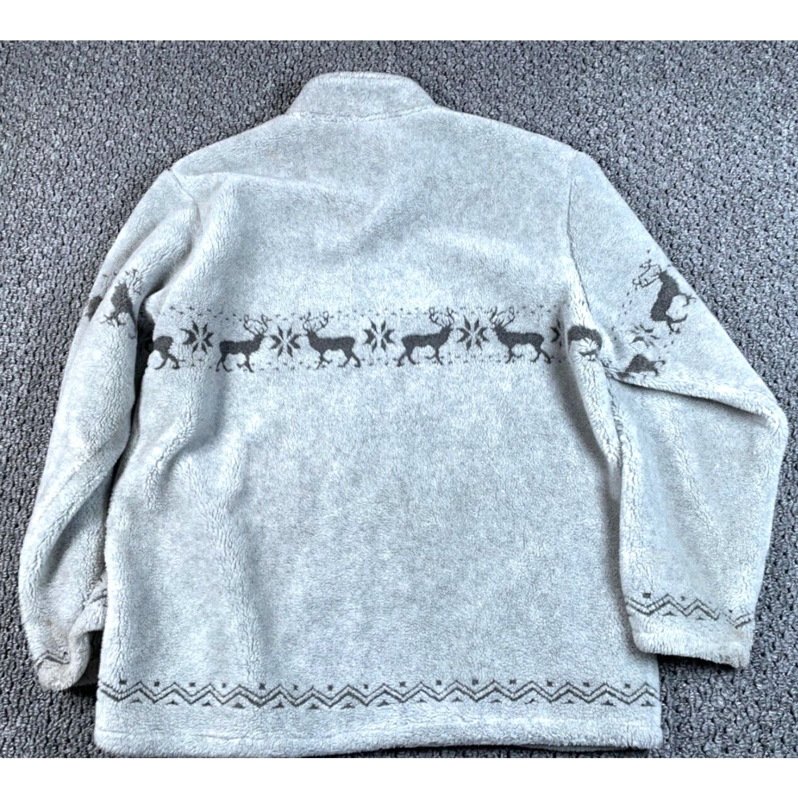 Vintage Vintage Black Mountain VTG 2X Gray Deer Pattern Deep Fleece Jacket Adult Women Outdoor Outdoor Gray Pattern Deer Black Mountain VTG 2X Size XXL / US 16-18 / IT 52-54 - 2 Thumbnail