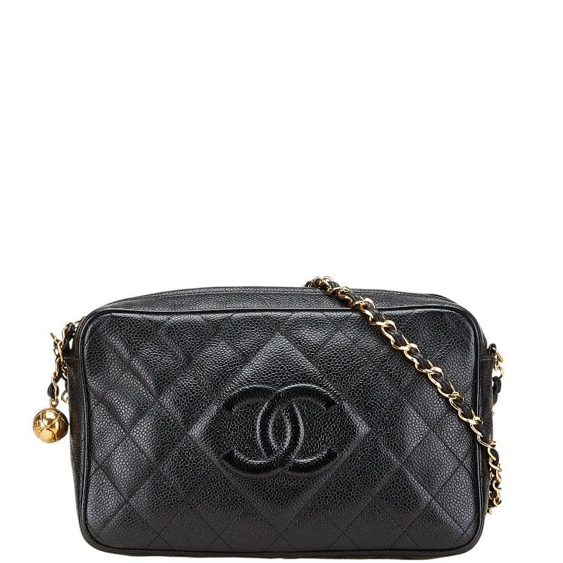 Chanel Chanel Chanel Coco Mark Coco Ball Matelassé Caviar Skin Shoulder Bag Leather Shoulder Bag Size ONE SIZE - 1 Thumbnail
