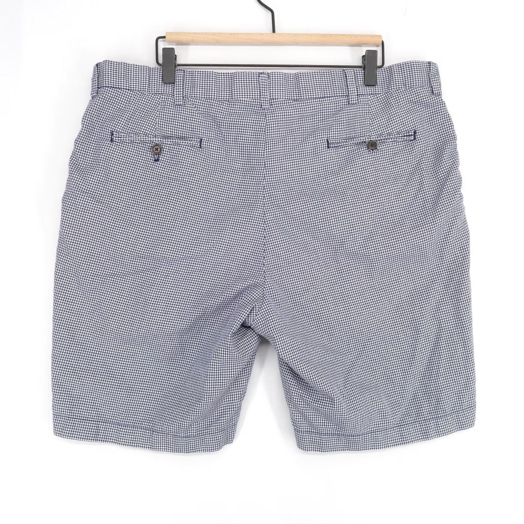 Polo Ralph Lauren Polo Golf Ralph Lauren Shorts Mens 40 Blue Check Flat Front Cotton Size US L / EU 52-54 / 3 - 3 Thumbnail