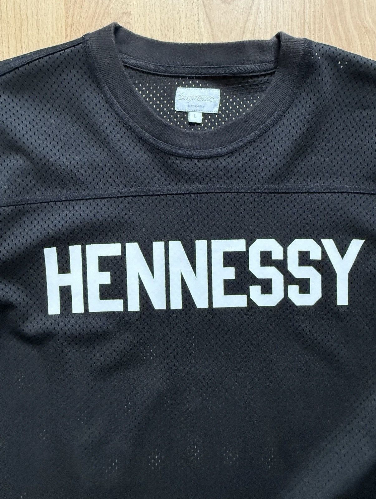 Supreme Supreme 2011 Hennessy Football Jersey Mesh Black L Prodigy Size US L / EU 52-54 / 3 - 4 Thumbnail