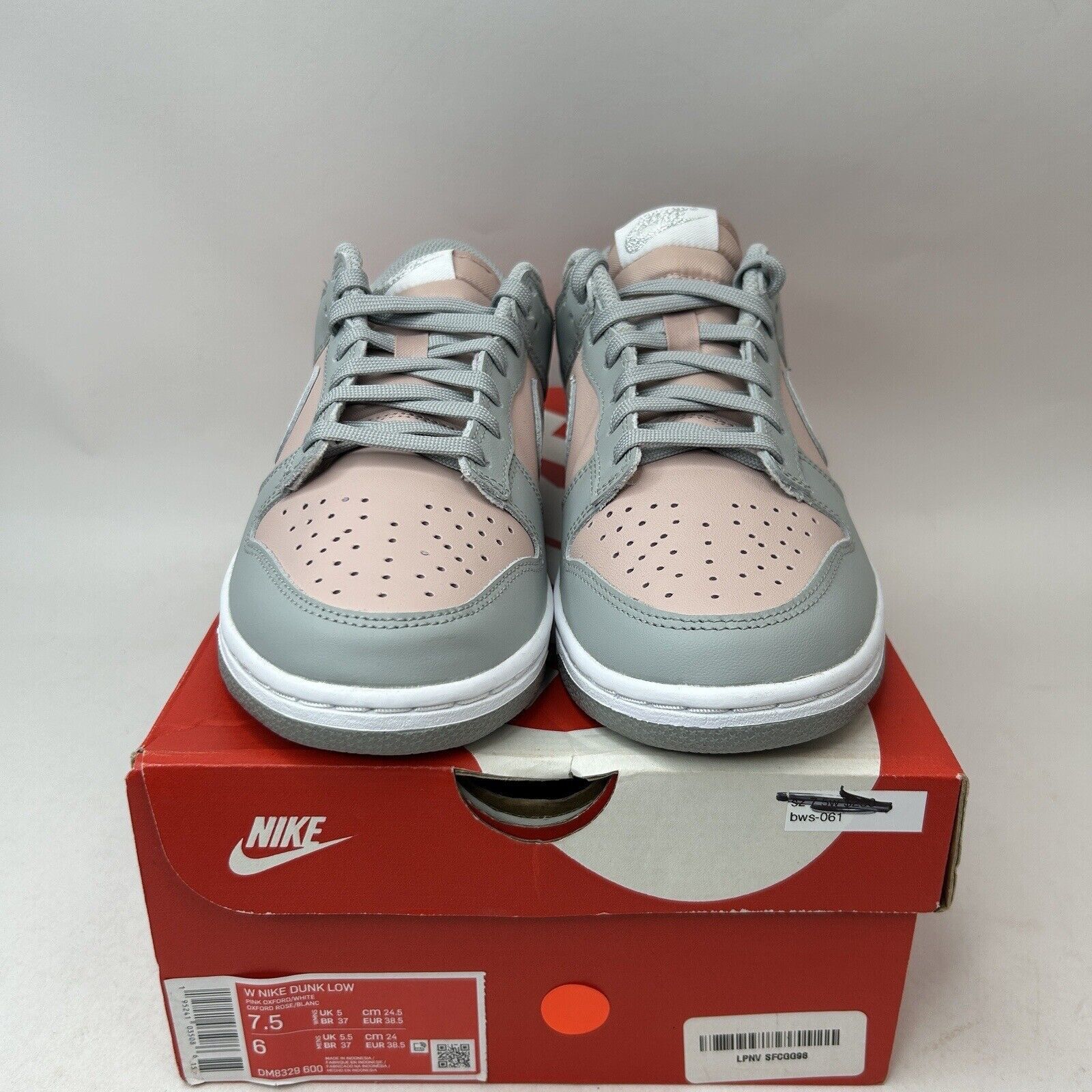Nike Nike Dunk Low WMNS “Soft Grey Pink Oxford” 2024 Size US 7.5 / IT 37.5 - 2 Thumbnail