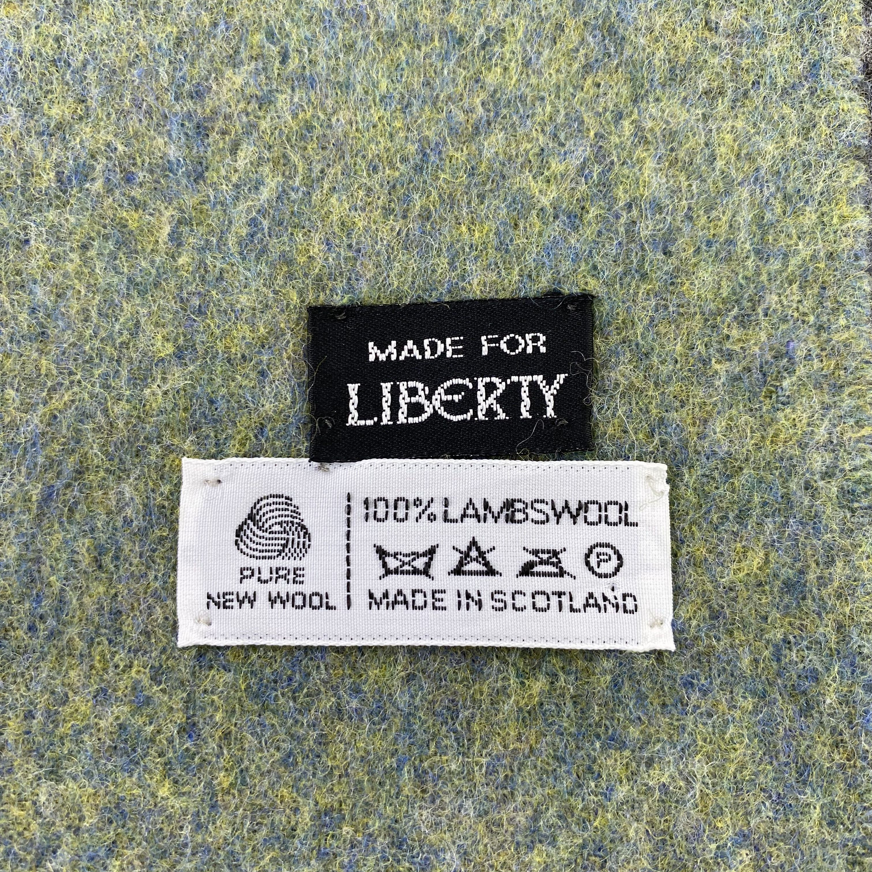 Liberty × Vintage Liberty Wool Muffler / Scarf / Neckwear -T1527 Size ONE SIZE - 6 Thumbnail