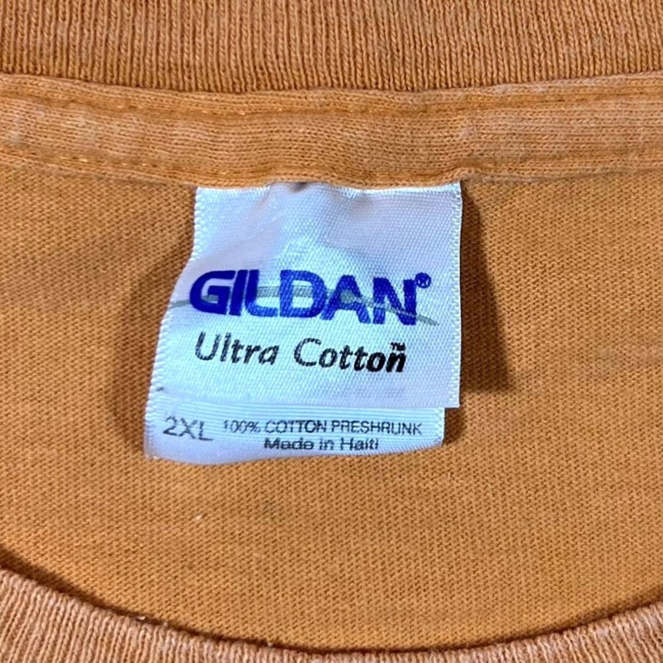 Gildan VINTAGE Early 00’s Jungle Safari Tourist Souvenir Spellout Graphic Orange T-Shirt XXL XL Mens Shirt Short Sleeve Round Neck Cotton Haiti Graphic Size US XXL / EU 58 / 5 - 3 Thumbnail