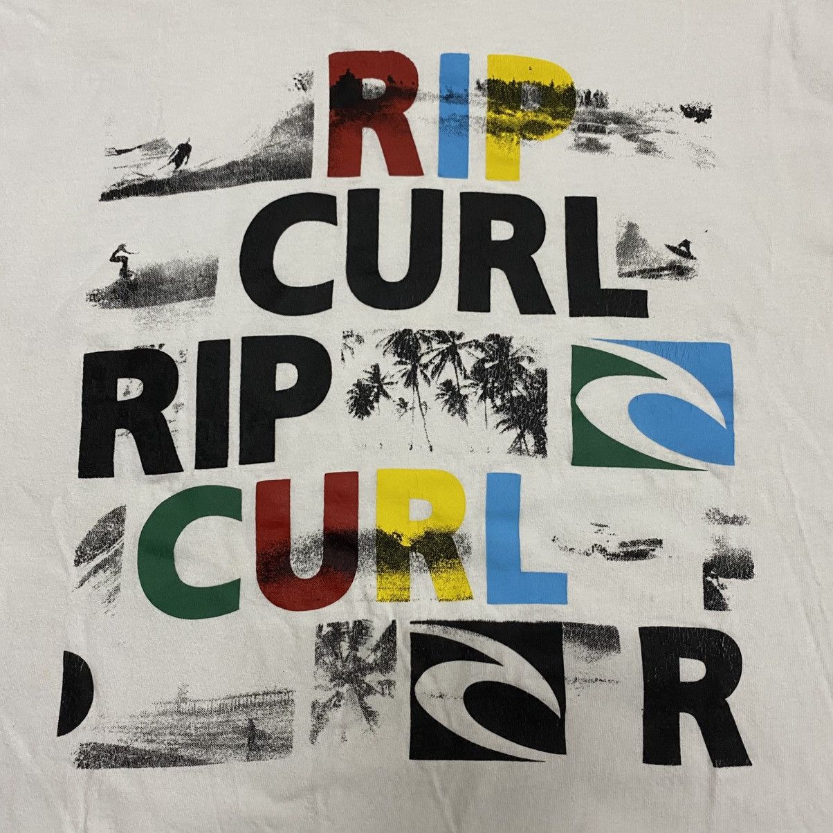 Rip Curl Vintage 90s RIP CURL Printed T-shirt Size US S / EU 44-46 / 1 - 2 Thumbnail