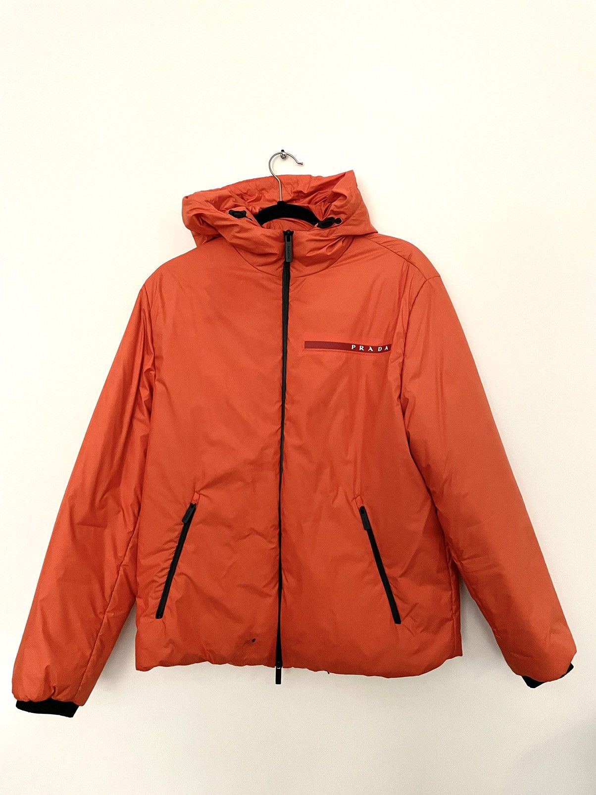 image of Prada Linea Rossa Jacket in Orange, Men's (Size Medium)