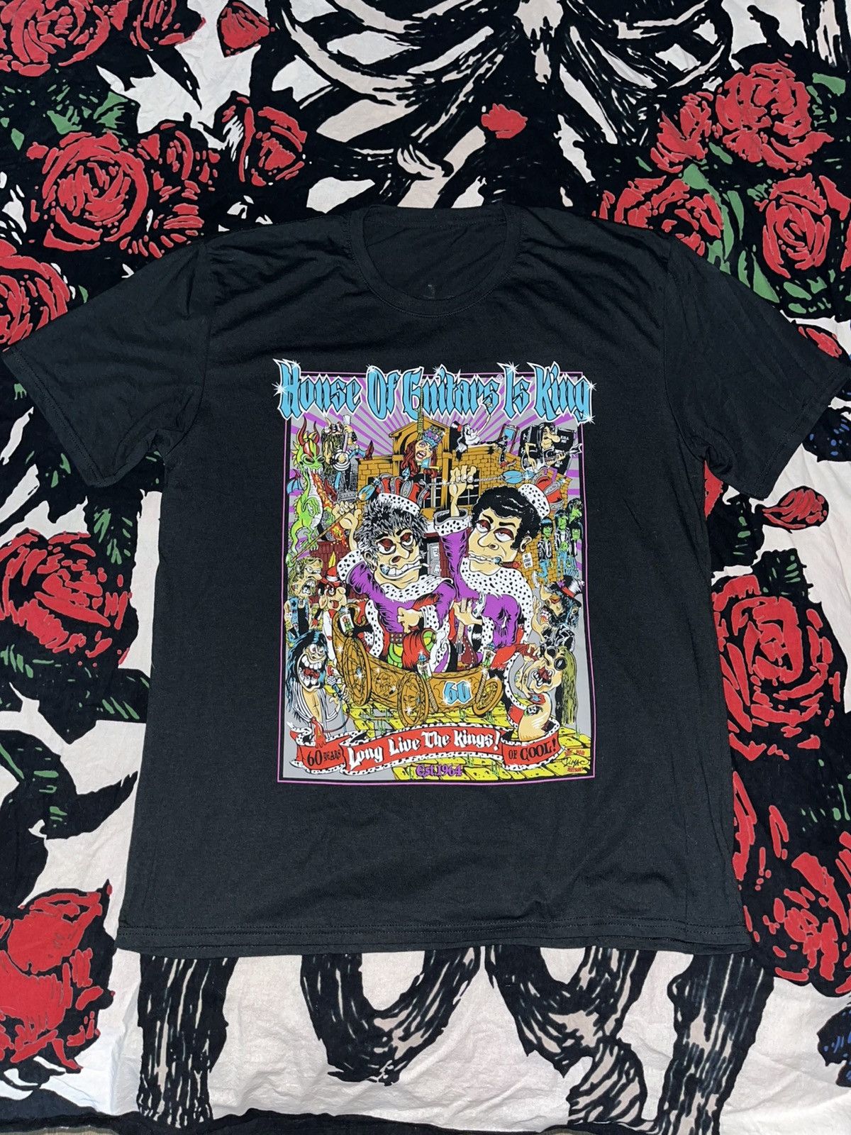 Unsound Rags Crazy Y2K Faded Thrashed ERD Grunge Goth Punk Rock Band Tee Size US XL / EU 56 / 4 - 1 Thumbnail