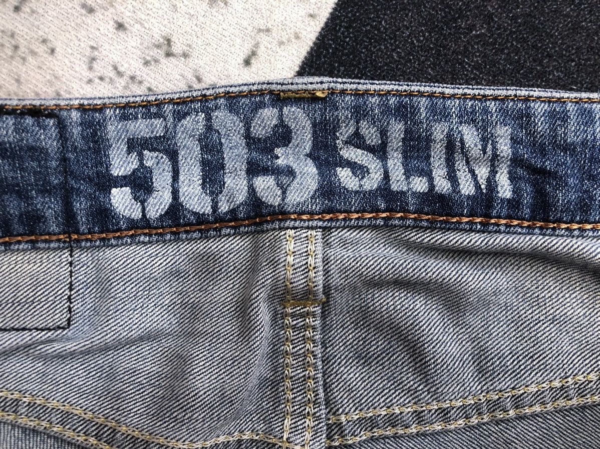 Edwin Vintage Japanese BlueTrip Edwin 503 Distressed Jeans Size US 34 / EU 50 - 20 Thumbnail