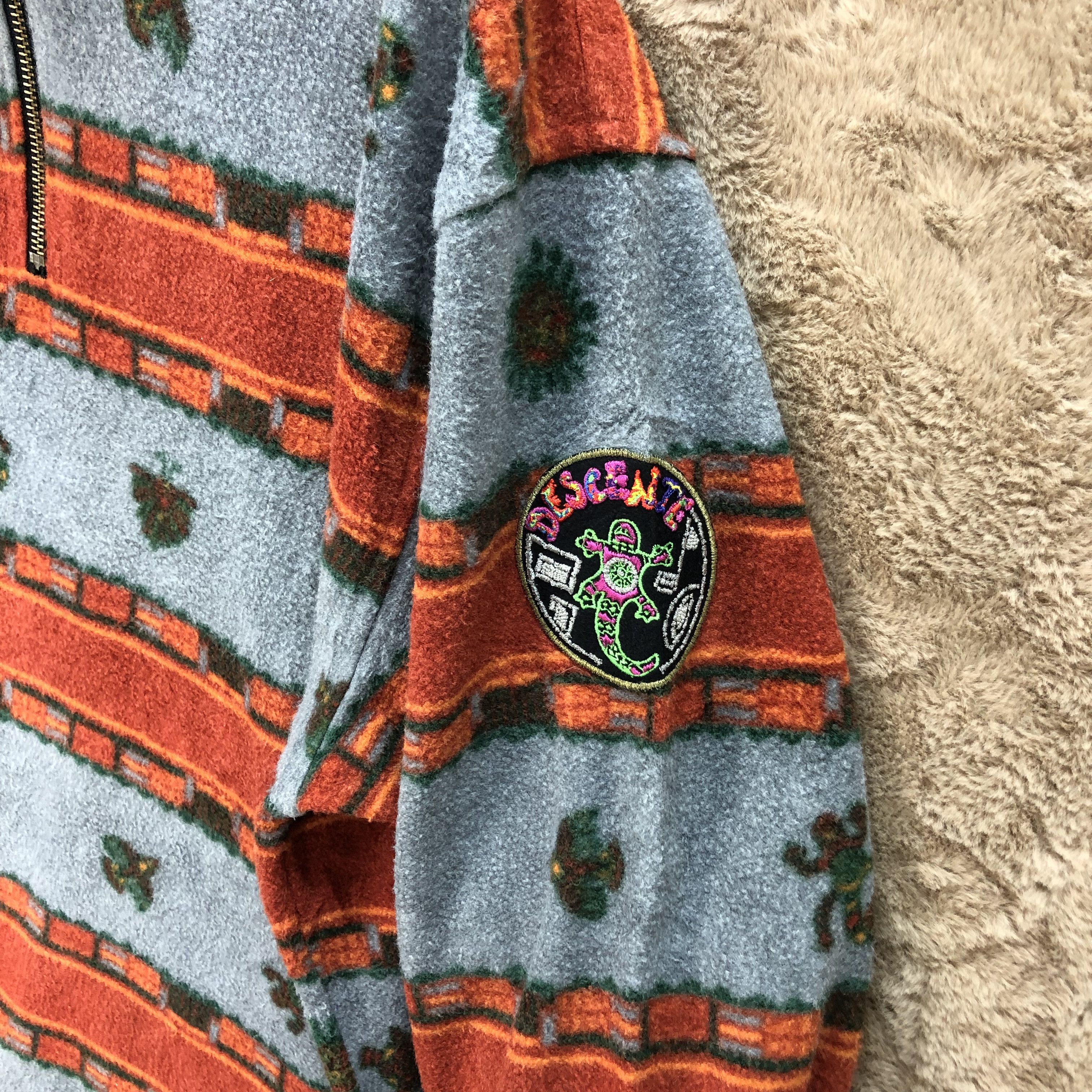 Descente DESCENTE Animal Logo Quater Zip Printed Fleece #5355-185 Size US L / EU 52-54 / 3 - 7 Thumbnail