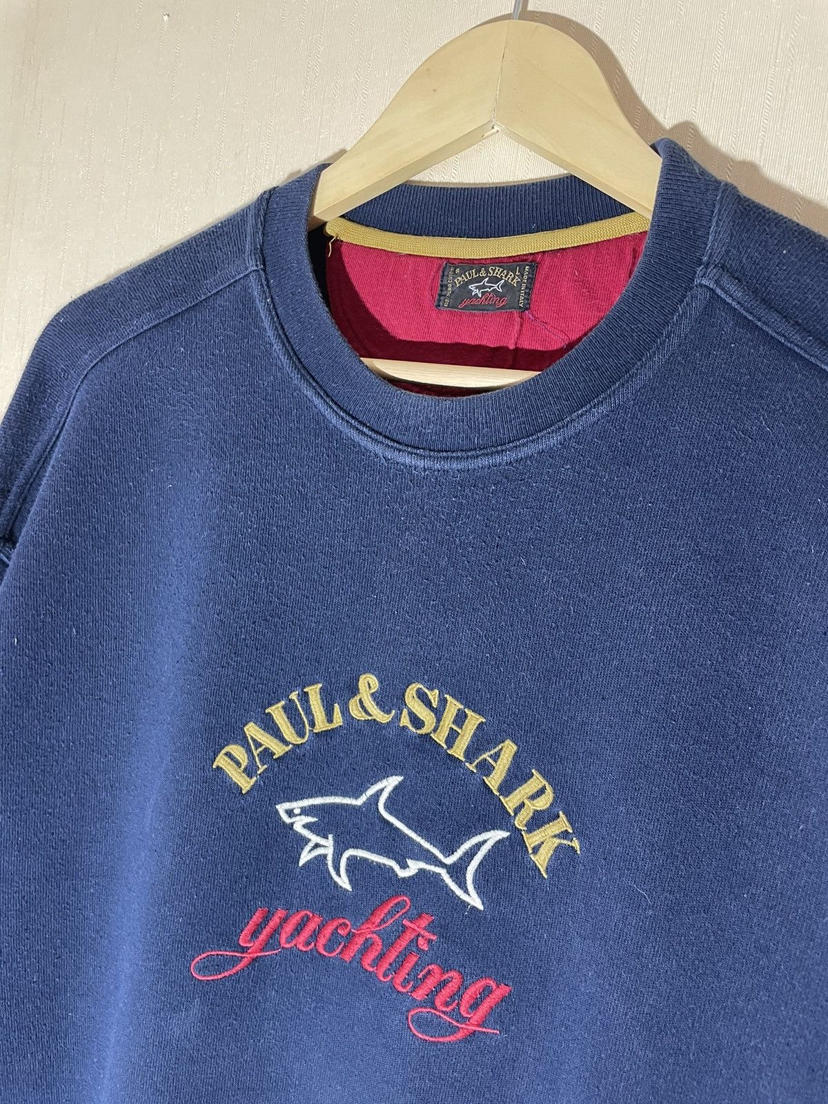 Paul & Shark × Vintage Paul Shark Yachting vintage sweatshirt 90s Size US L / EU 52-54 / 3 - 4 Thumbnail