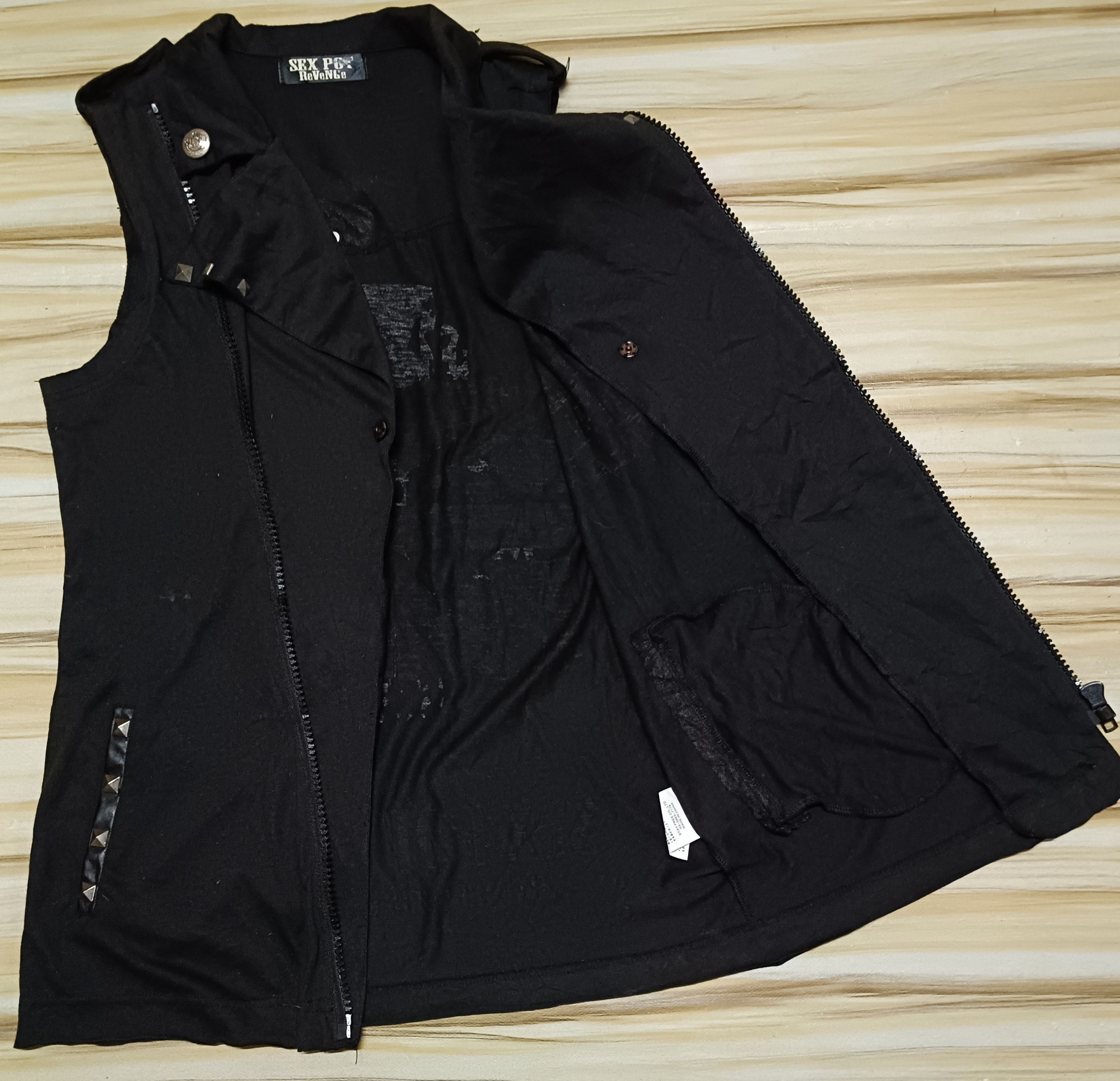 14th Addiction × Le Grande Bleu (L.G.B.) Japanese Punk Goctic Sex PotRevenge Punk Studded Vest Jacket Size US M / EU 48-50 / 2 - 3 Thumbnail