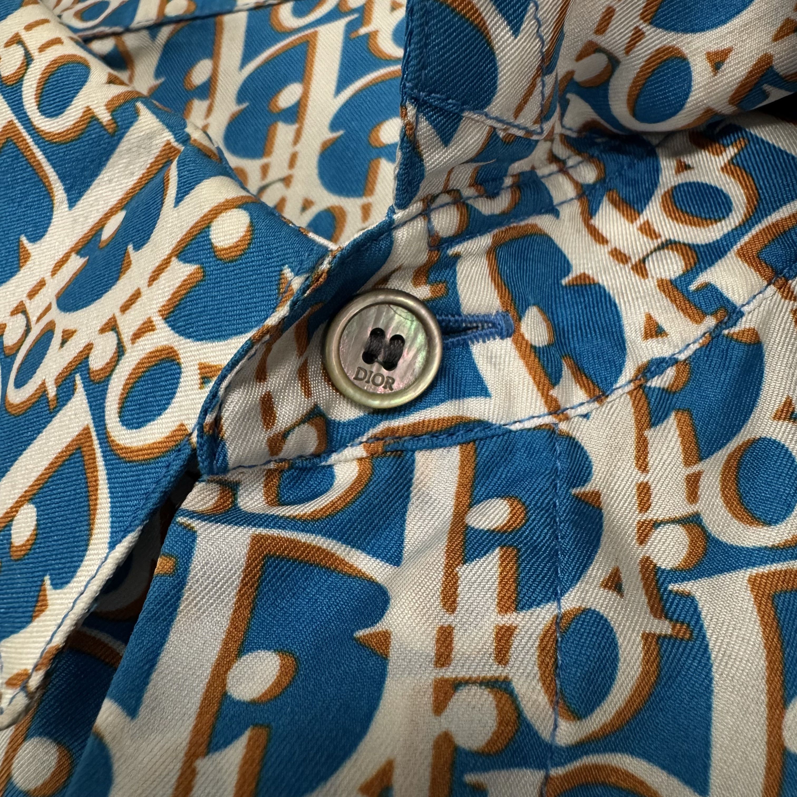Dior DIOR OBLIQUE SILK SHIRT BLUE Size US L / EU 52-54 / 3 - 4 Thumbnail