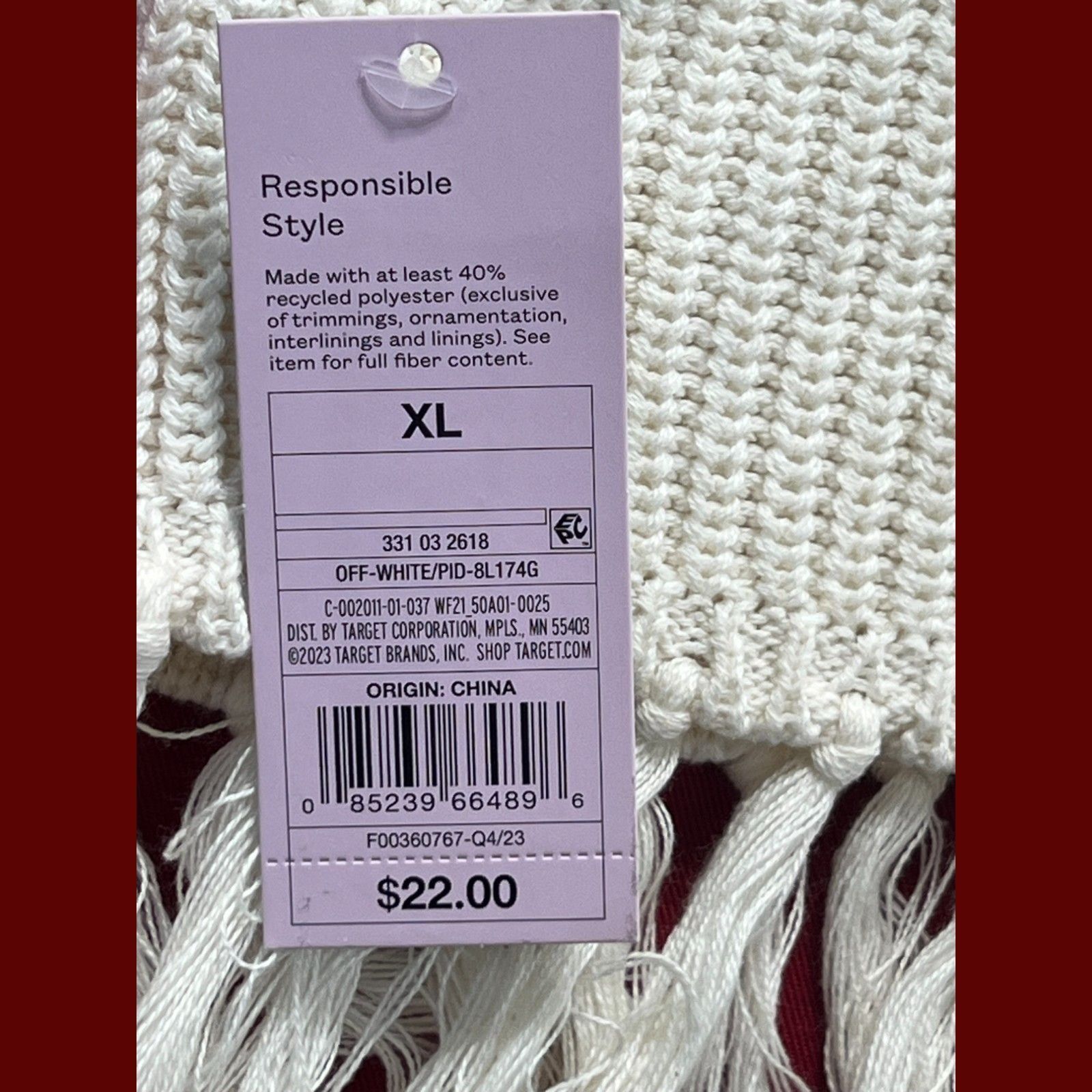 Other Wild Fable - Women's Knitted Tank Top Camisole - Off-White - Size XL / US 12-14 / IT 48-50 - 7 Thumbnail