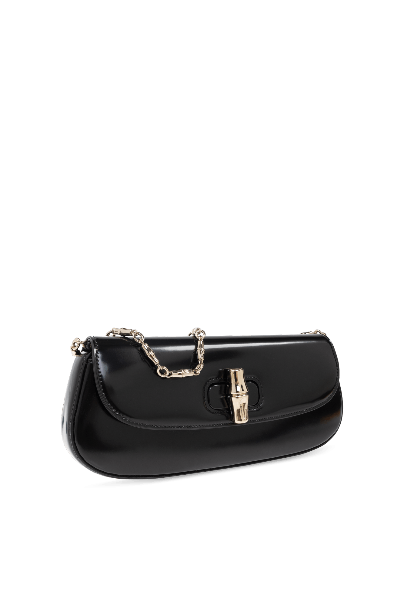 Gucci o1la5ras0526 Size: OS / Bamboo Night Clutch in Black Size ONE SIZE - 4 Thumbnail