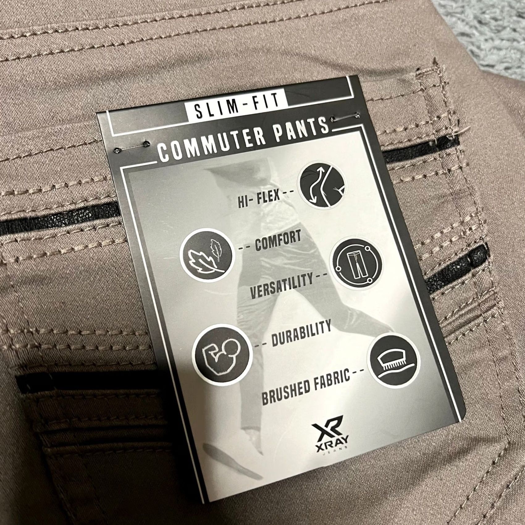 Vintage Xray Jeans Pants Mens 32 x32 Gray Slim Fit Commuter Stretch Cargo Utility Ankle Mens 32 Regular Gray Jeans Pants Size US 32 / EU 48 - 3 Thumbnail
