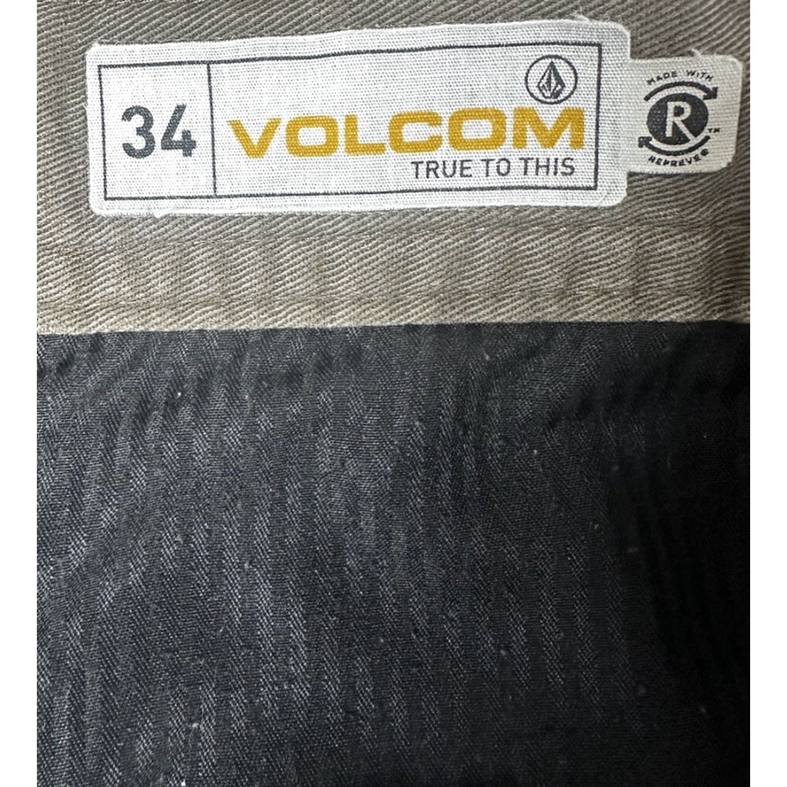 Volcom Volcom Men’s Volcano Chino Shorts Brown 34 Regular Stretch Inseam 10 Modern Beach Skate Surf Size US 34 / EU 50 - 3 Thumbnail