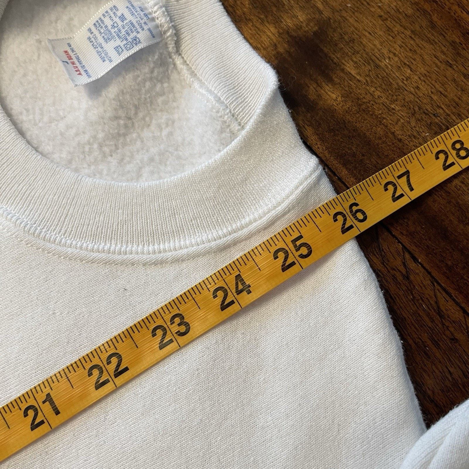Jerzees Vtg 80s Medical College Womens L USA Made White 50/50 Rare Size L / US 10 / IT 46 - 6 Thumbnail