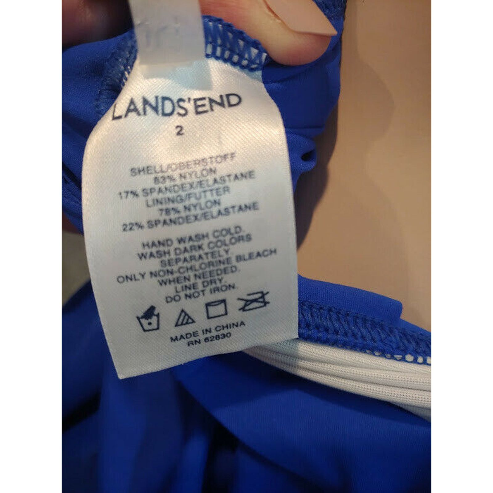 Lands' End New Land's End Swing Pleated Tankini Top Swim Racerback Size S / US 4 / IT 40 - 7 Thumbnail