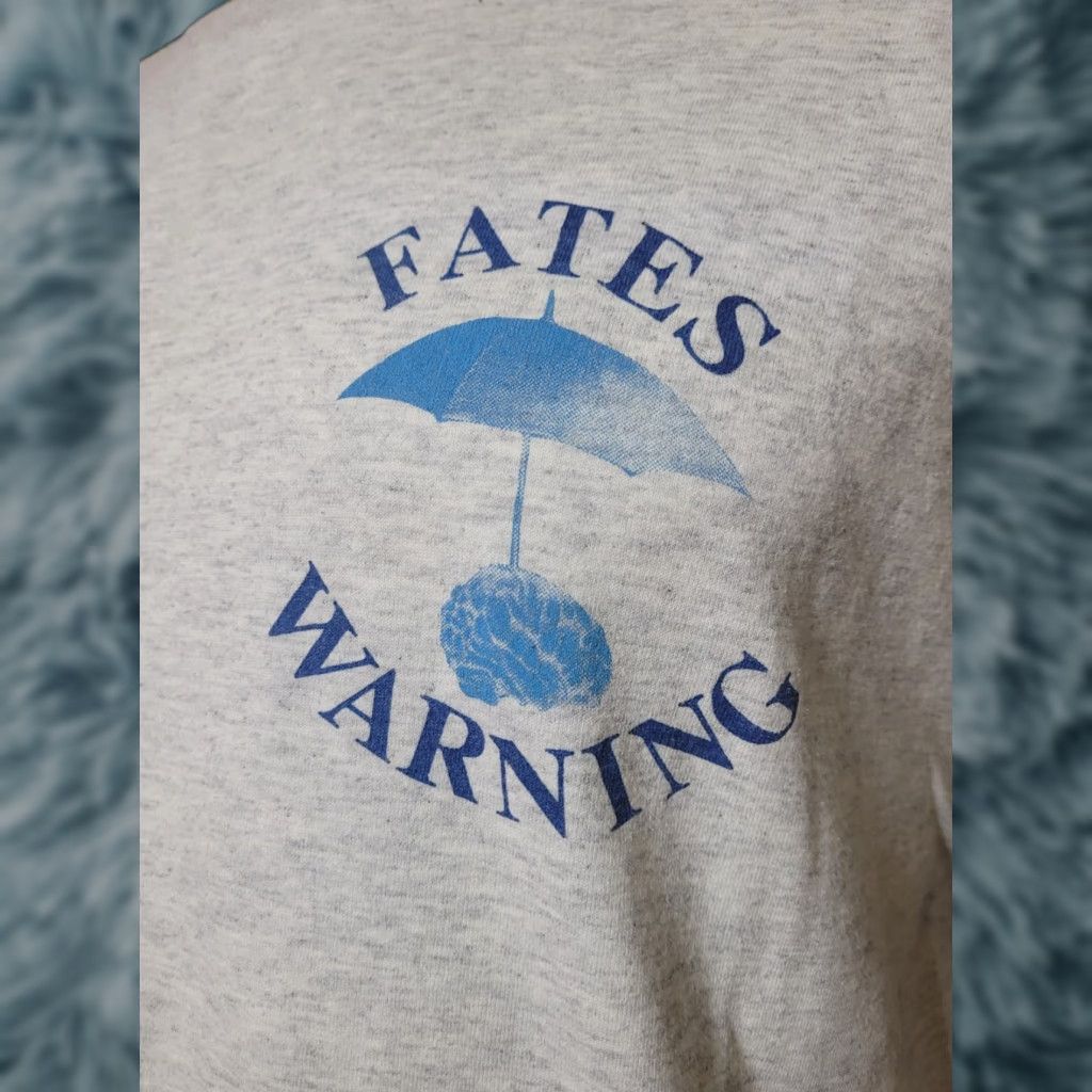 Hanes VTG 1997 Fates Warning A Pleasant Shade of Gray T Shirt XL Hanes Mens Graphic Tee Gray Cotton Blend Short Sleeve Crew Neck Prog Metal Band Music Size US XL / EU 56 / 4 - 1 Thumbnail
