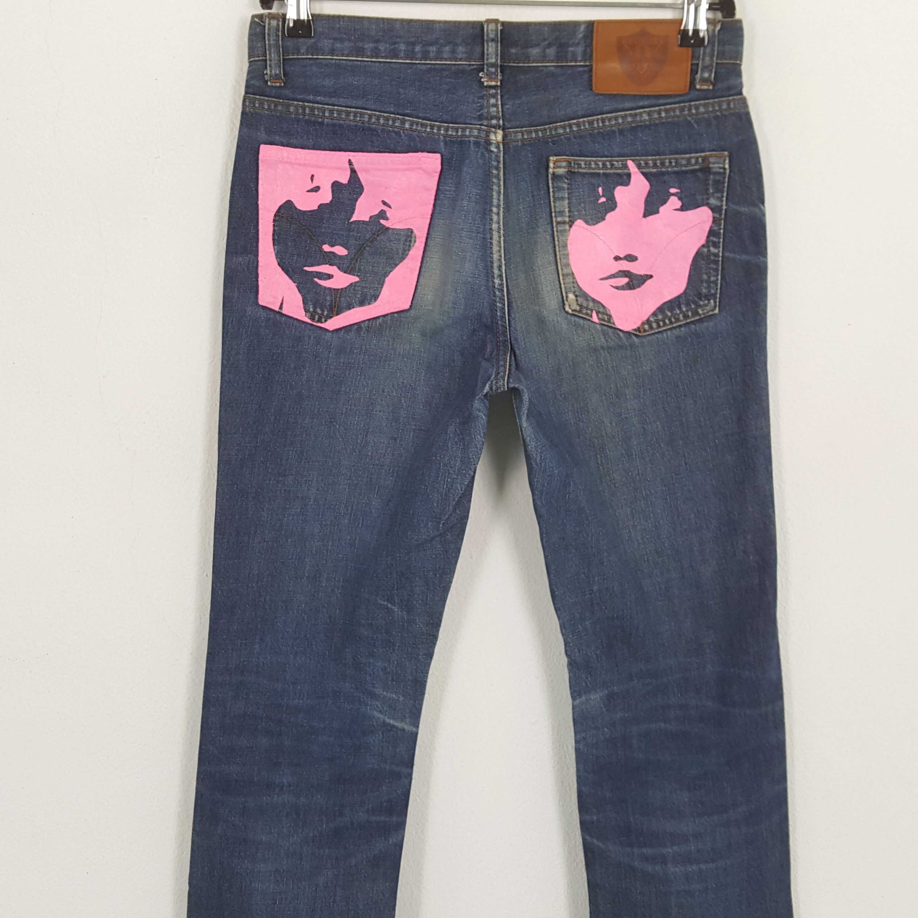 Hysteric Glamour HYSTERIC GLAMOUR Japanese Brand Streetwear Custom Art Jeans Size 29" - 2 Thumbnail